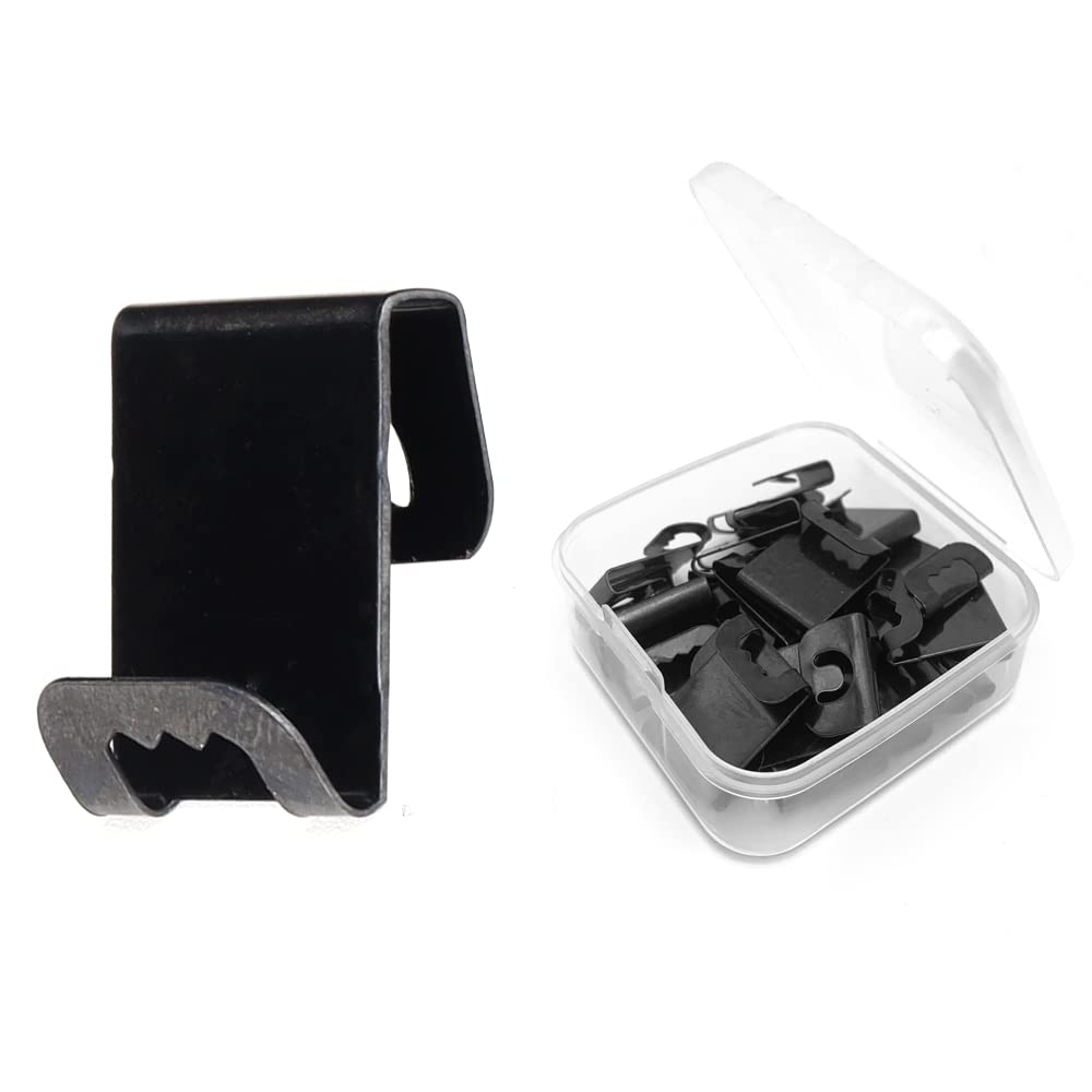 20 Pcs Black S-Shaped Metal Hooks for Photo & Picture Frames - Home & Office Decor