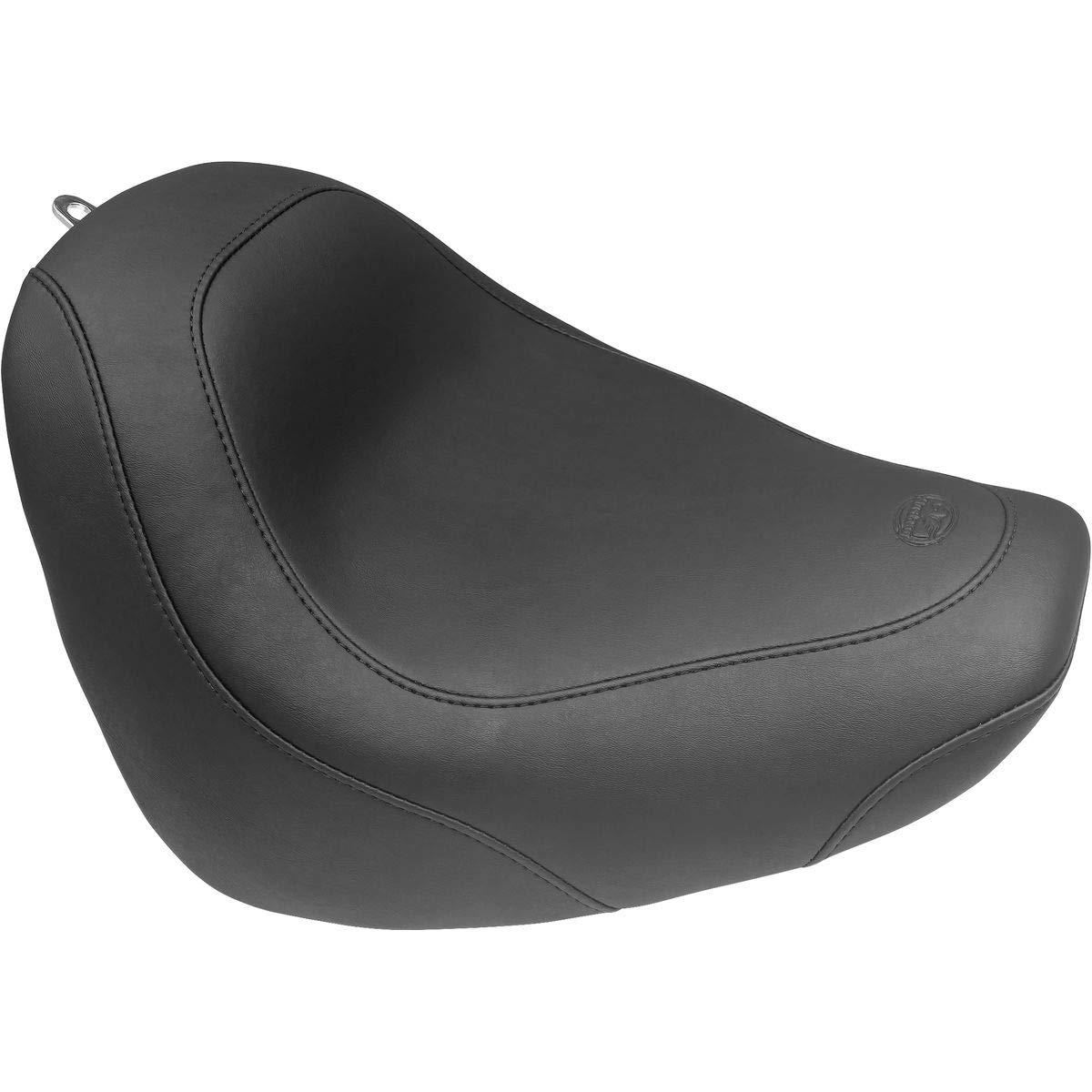 Mustang Tripper Wide Solo Seat (Black/Original) for Harley-Davidson FXFB 2018-2019 - Comfortable Motorcycle Seat for Long Rides & Cruising