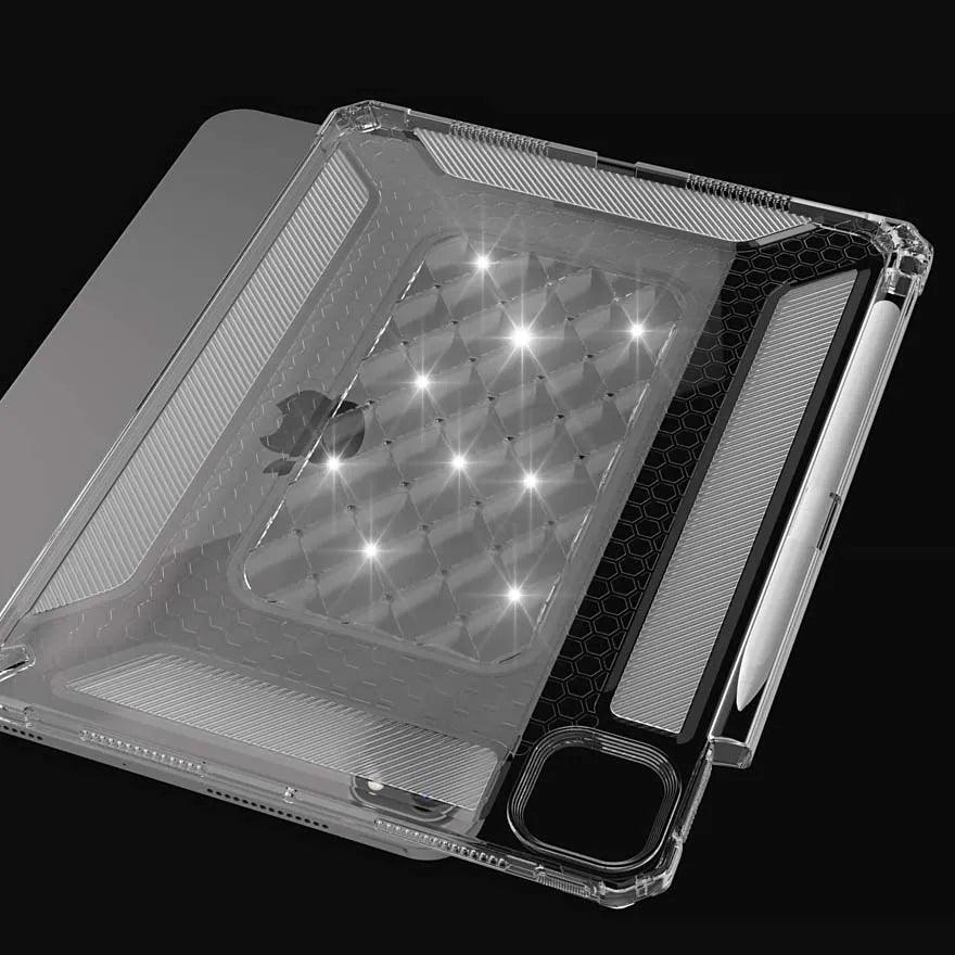 2024 iPad Air Pro 11 Case - Anti-Slip Shockproof TPU Back Cover with Heat Dissipation | Perfect for Work, Travel & Gaming Protection