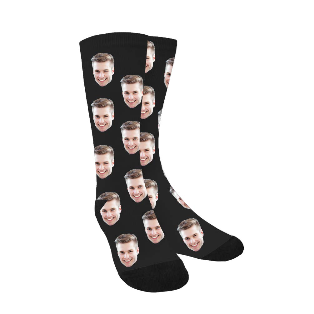 Custom Face Socks for Women & Men - Personalized Photo Crew Socks with Multiple Face Designs | Perfect for Gifts, Couples Matching & Special Occasions