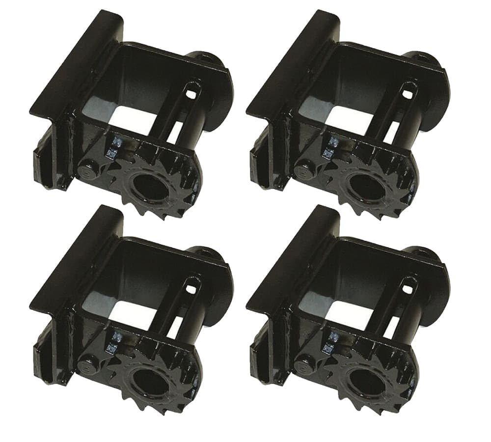 Mytee Products (4 Pack) Utility Trailer Track Slider Winch for Flatbed Semi Trucks - Heavy Duty Loading & Unloading Equipment for Transport & Construction Sites