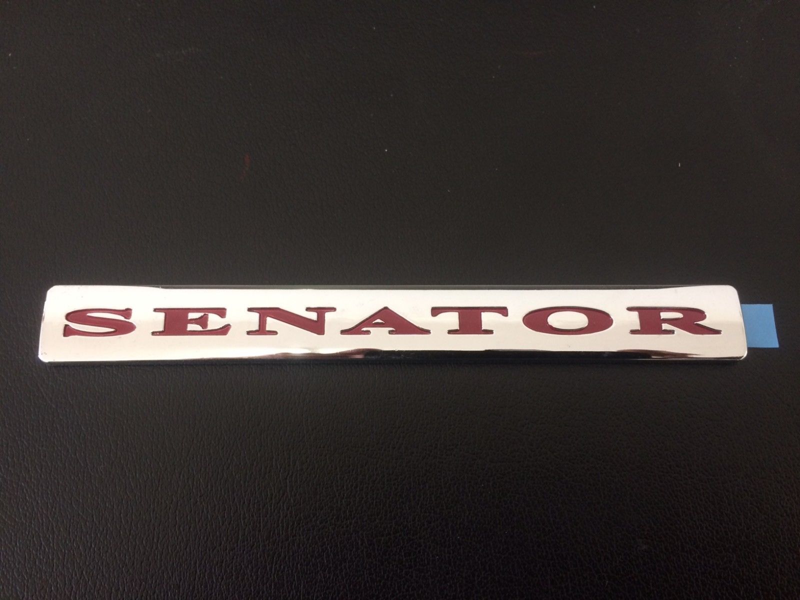 Genuine HSV VT Senator Boot Lid & Fender Badge - Red/Chrome Emblem for Car Enthusiasts | Perfect for Vehicle Customization & Restoration Projects
