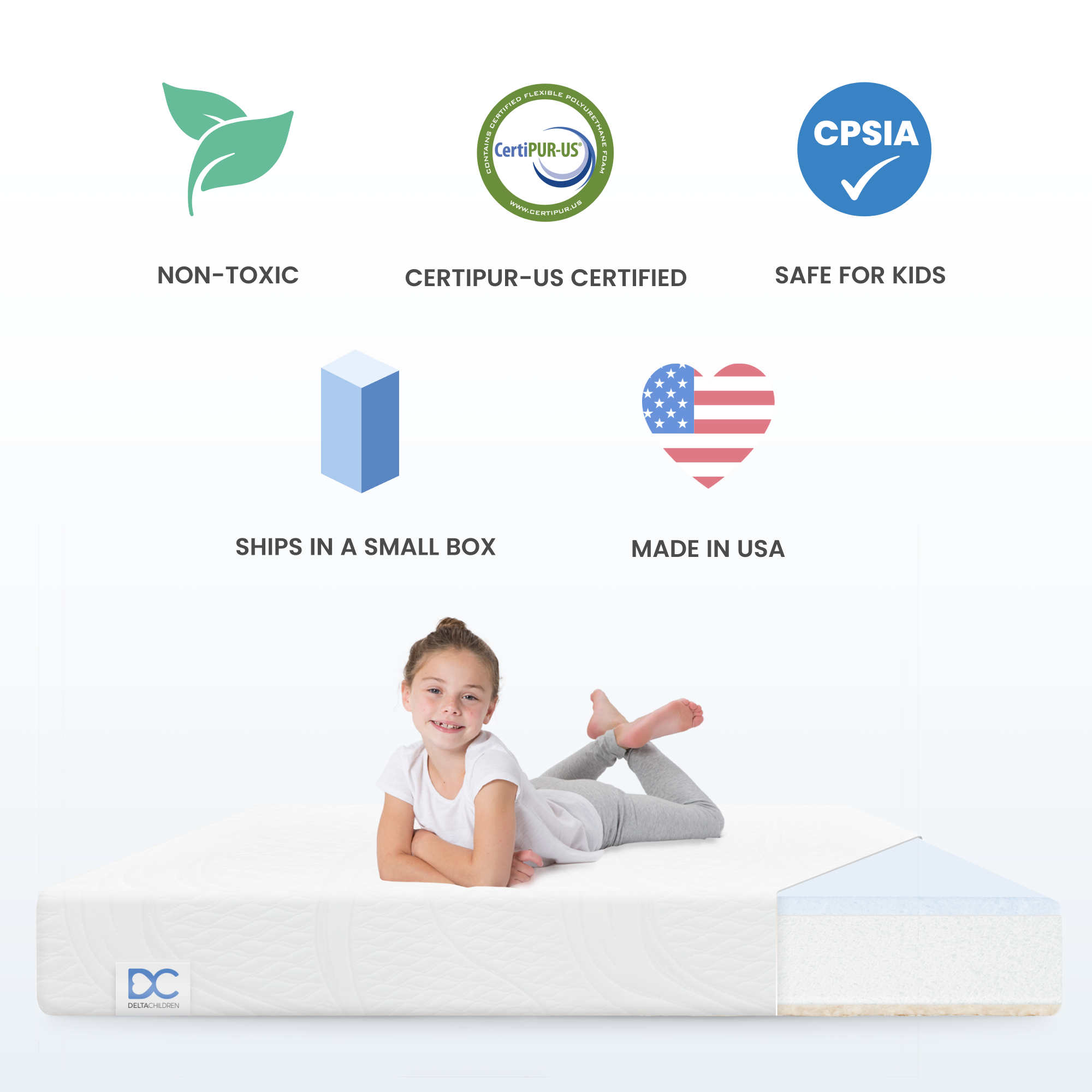 6 Inch Memory Foam Twin Mattress - Cooling Gel Infused, Pressure Relief, CertiPUR-US Certified for Kids & Adults - Perfect for Guest Beds, Dorms, and Small Spaces