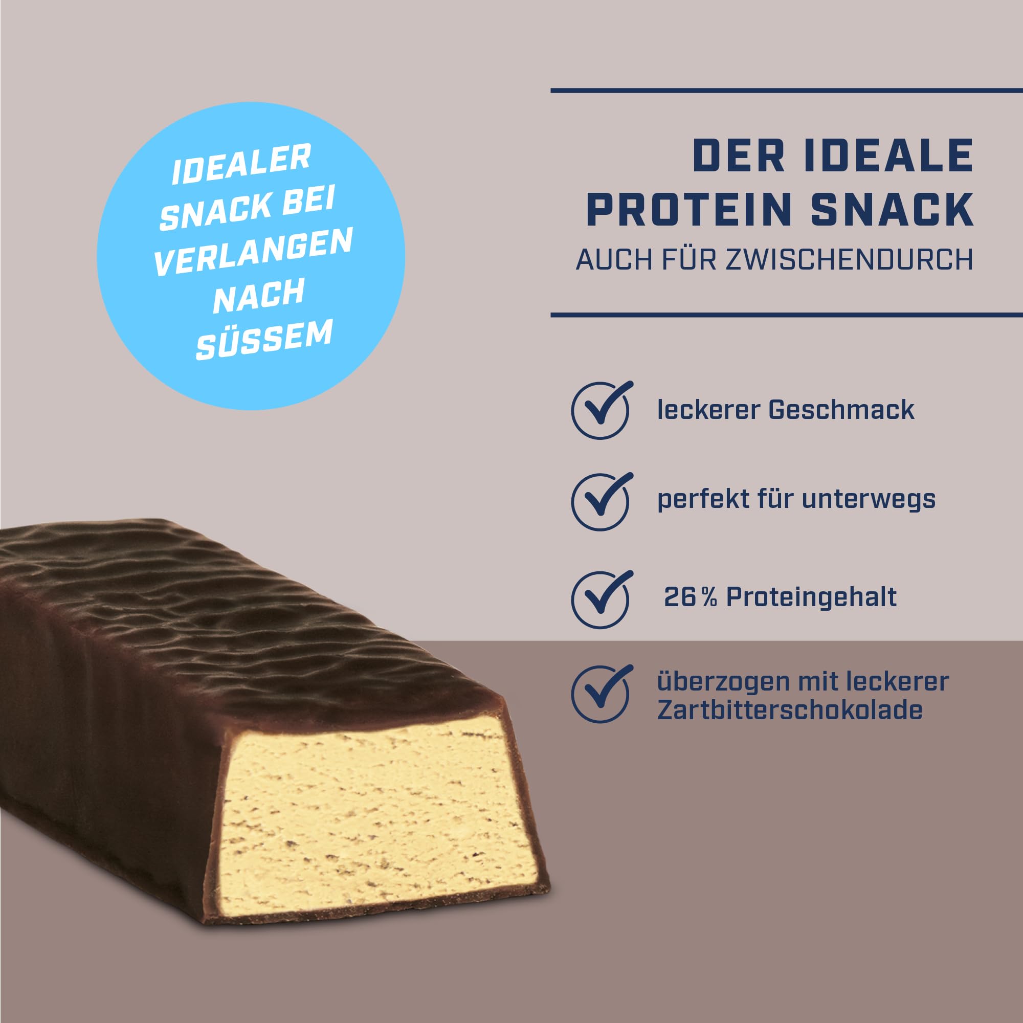 Energybody® High Protein Snack Bar - 24 Pack (35g Each) | Low Calorie (135kcal), 26% Protein with Vitamins & Carbs | Dark Chocolate Flavor | Perfect for Gym, Hiking & Weight Loss