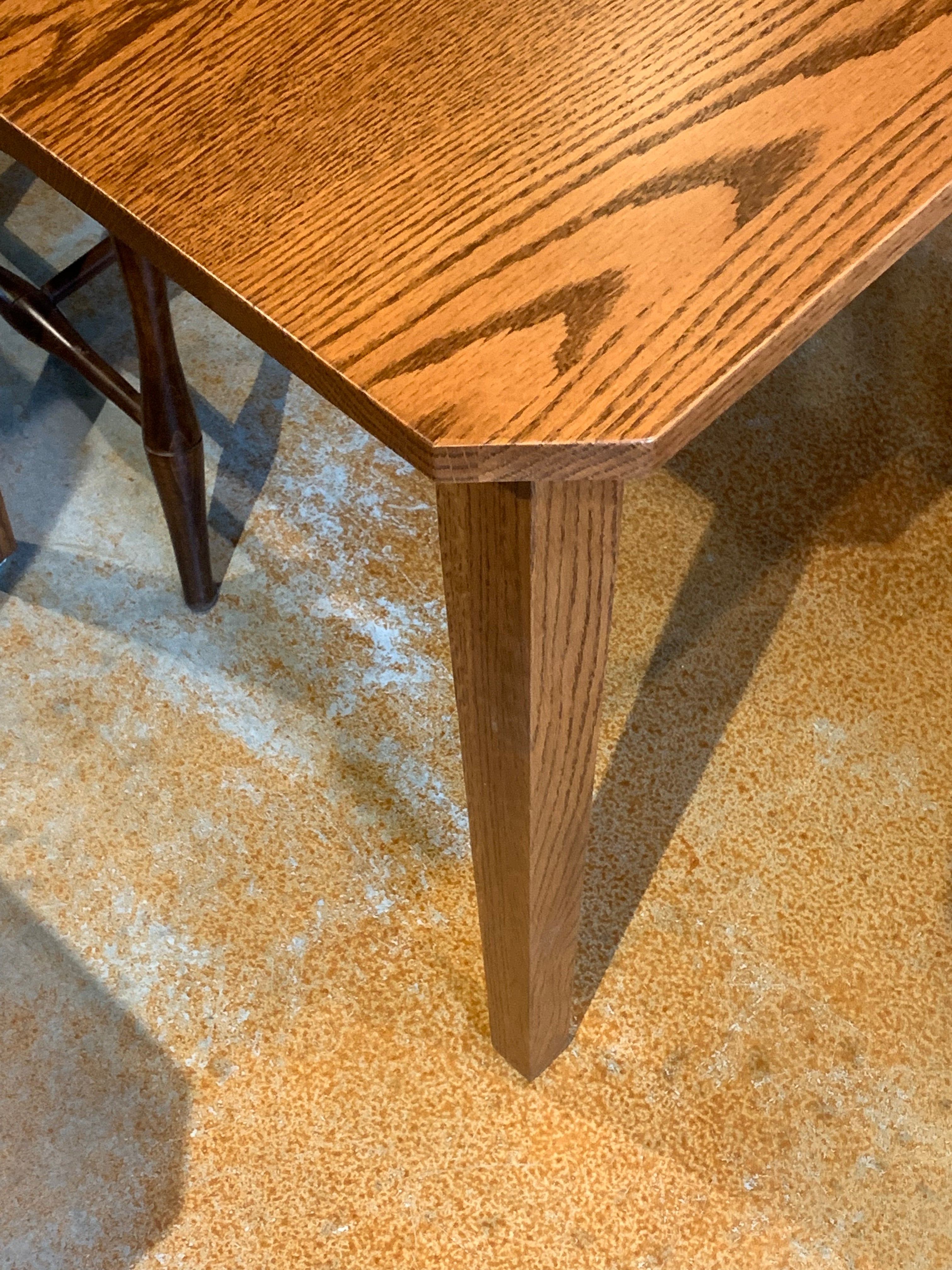 Solid Oak Wood Dining Table 30x30x30 Inches - Modern Farmhouse Style Showroom Quality Dining Table for Kitchen, Dining Room & Small Spaces