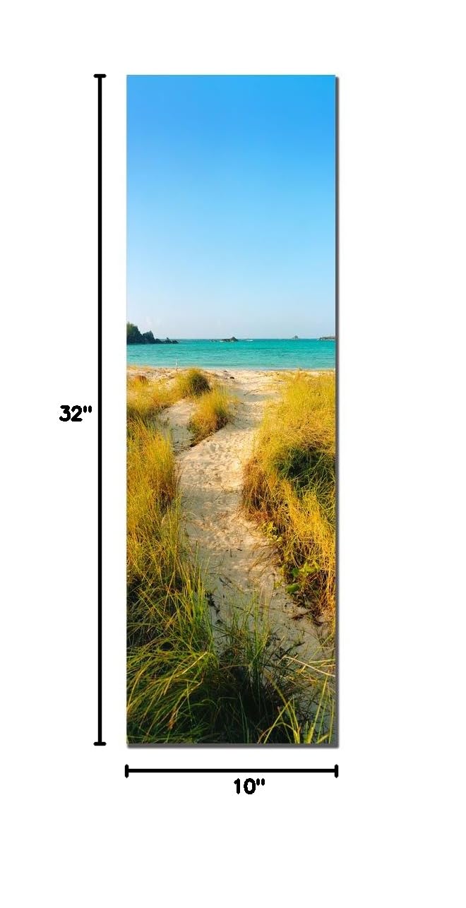 Preston Bermuda Beach Canvas Art - 10x32 Inch Coastal Wall Decor for Living Room, Bedroom & Office - Trademark Art