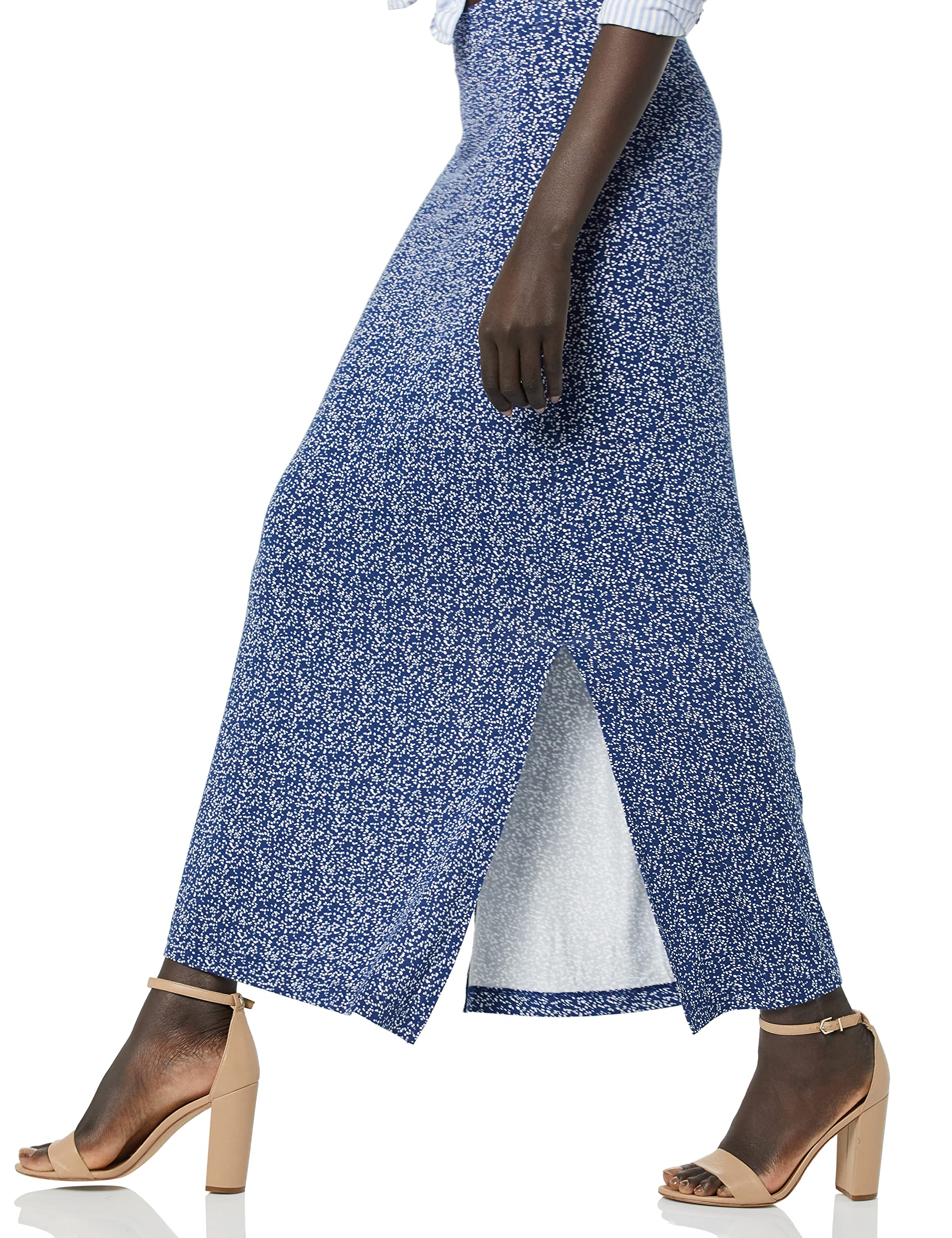 Amazon Essentials Women's Lightweight Knit Maxi Skirt - Comfortable Stretchy Long Skirt for Casual Wear, Travel & Summer Outfits