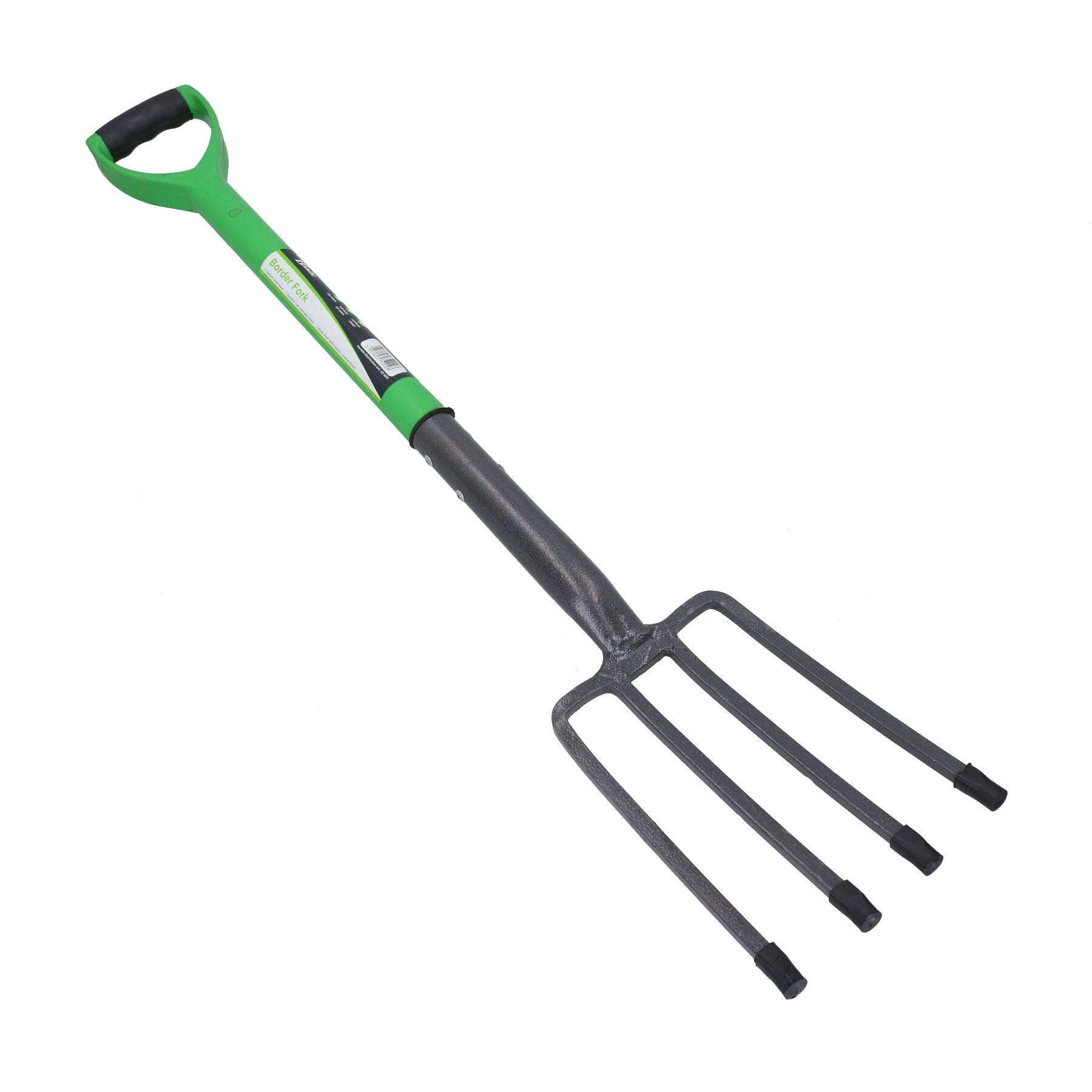 AB Tools 4-Piece Garden Tool Kit - Carbon Steel Border Fork, Spade, Rake & Digging Spade | Heavy Duty Gardening Tools for Landscaping, Planting & Soil Cultivation