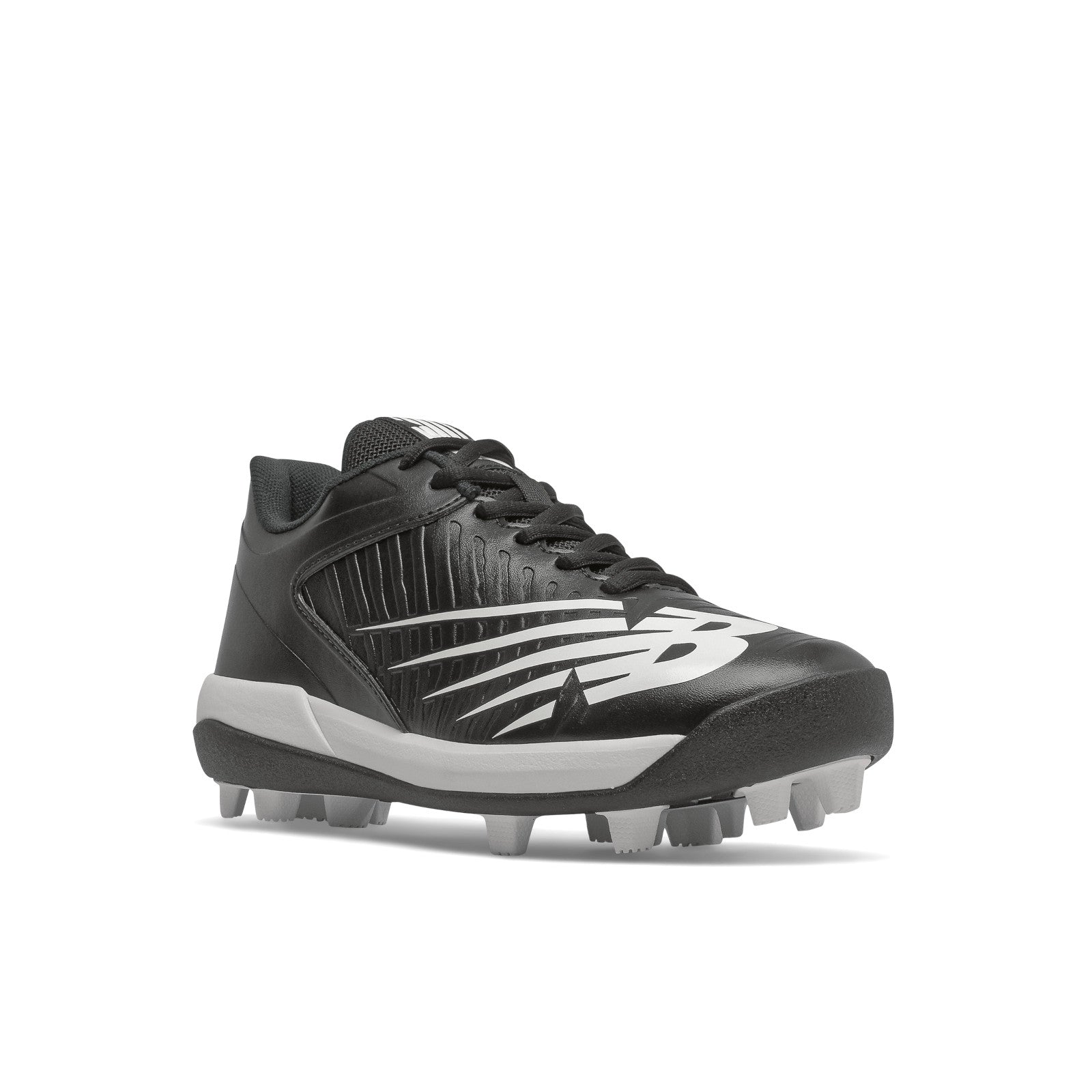 New Balance 4040v6 Black Youth Baseball Cleats - Lightweight Molded Cleats for Kids & Youth Baseball Players - Perfect for Little League Games & Field Training