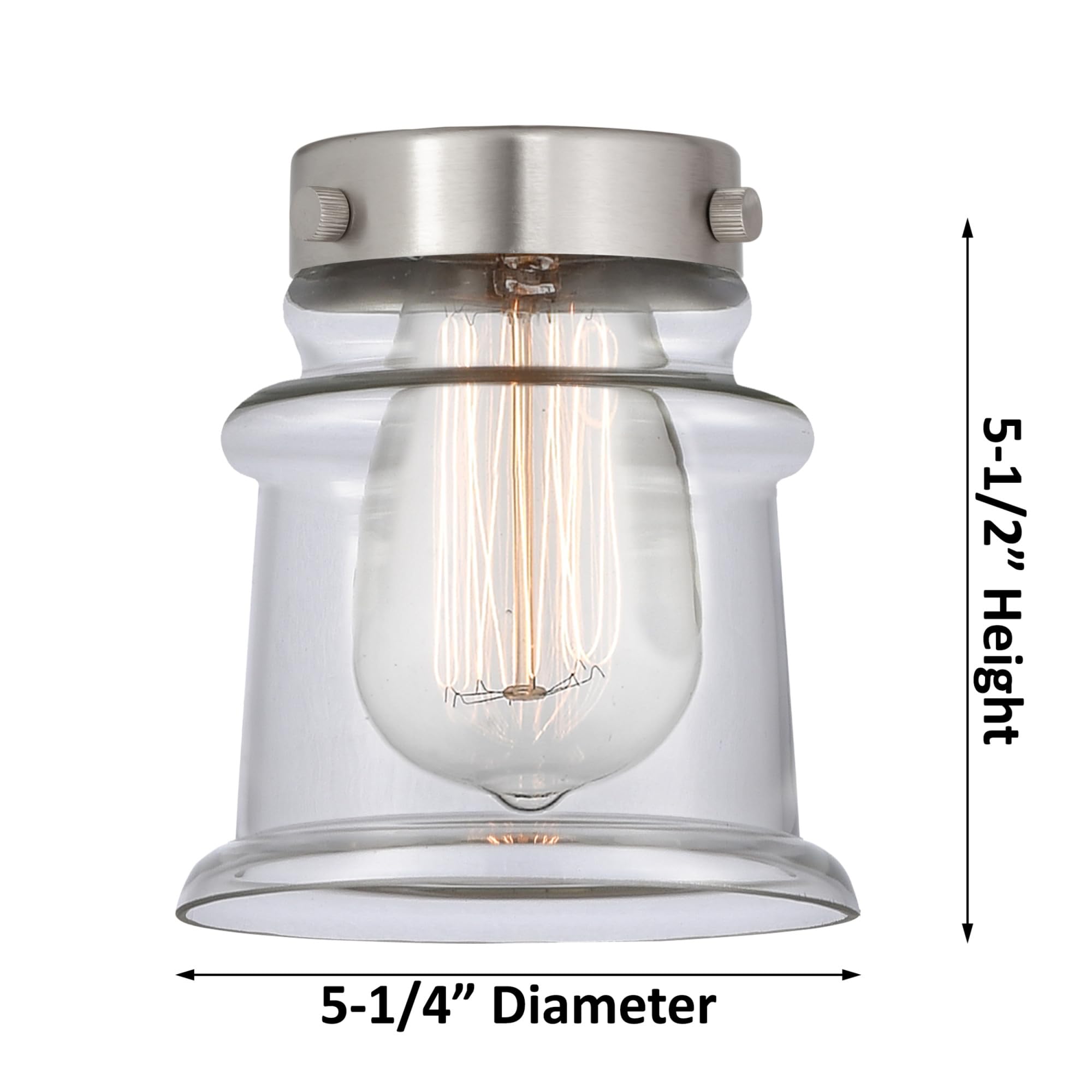 Franklin Restoration Collection 4-Light Bathroom Vanity Fixture - Modern Design for Bathroom, Powder Room & Dressing Area Lighting