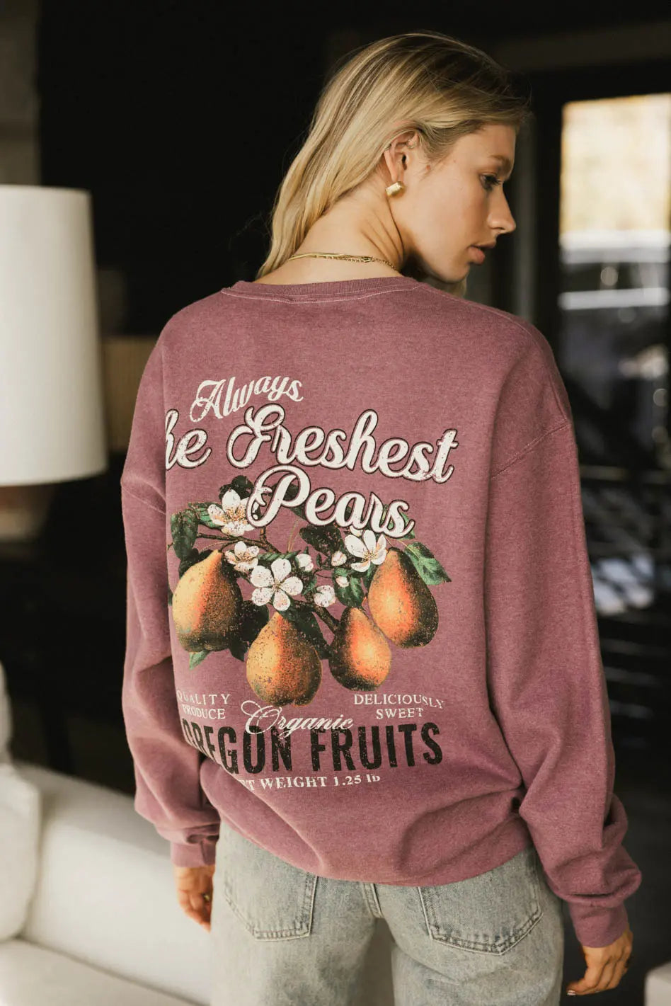 Fresh Pears Crewneck Sweatshirt - Soft & Comfortable Pullover for Men & Women | Perfect for Casual Wear, Fall Fashion & Everyday Outfits