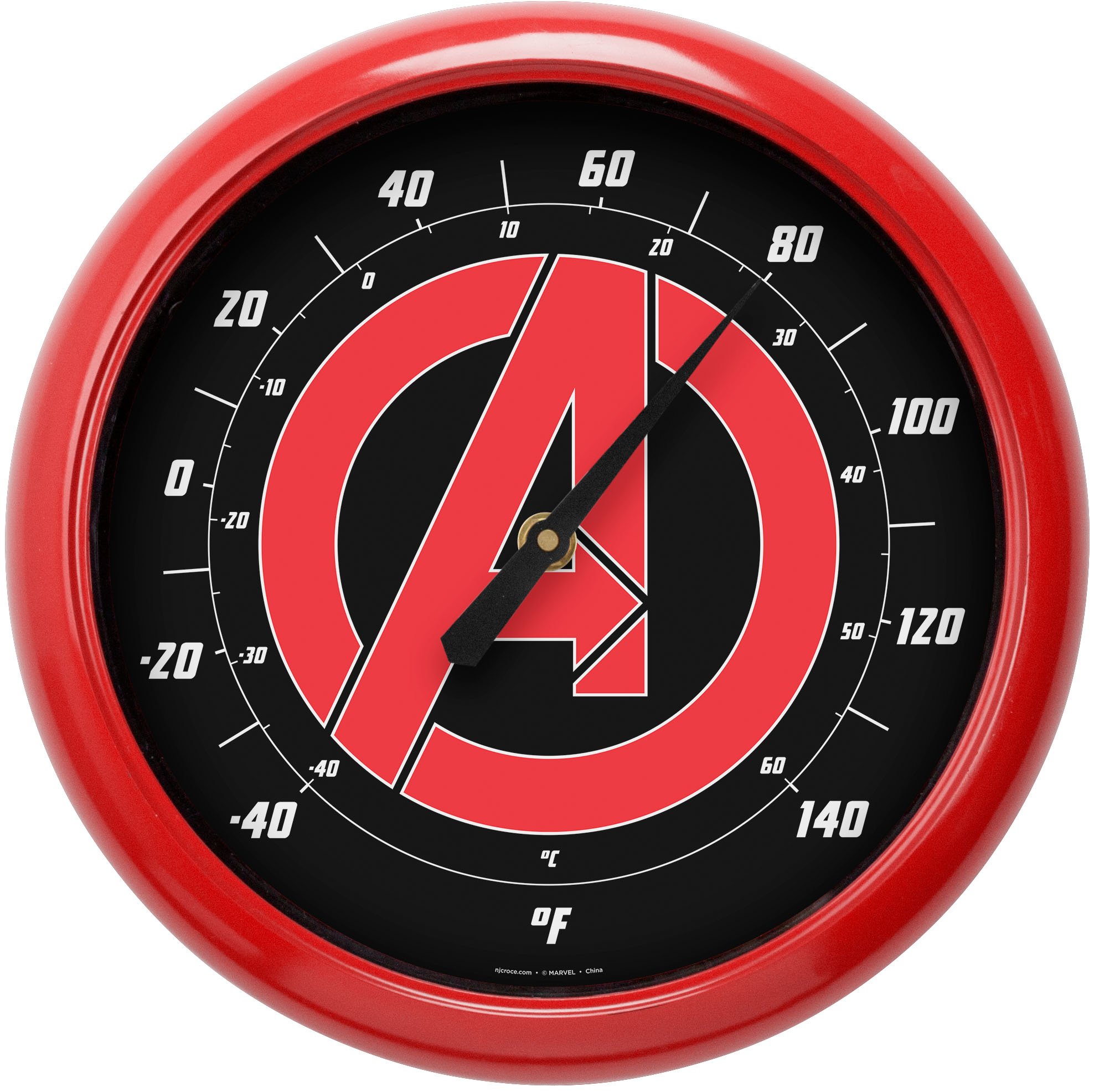 Marvel Avengers Indoor Outdoor Thermometer - Accurate Temperature Gauge for Home, Garden, Office | Superhero-Themed Weather Tool for Kids & Collectors