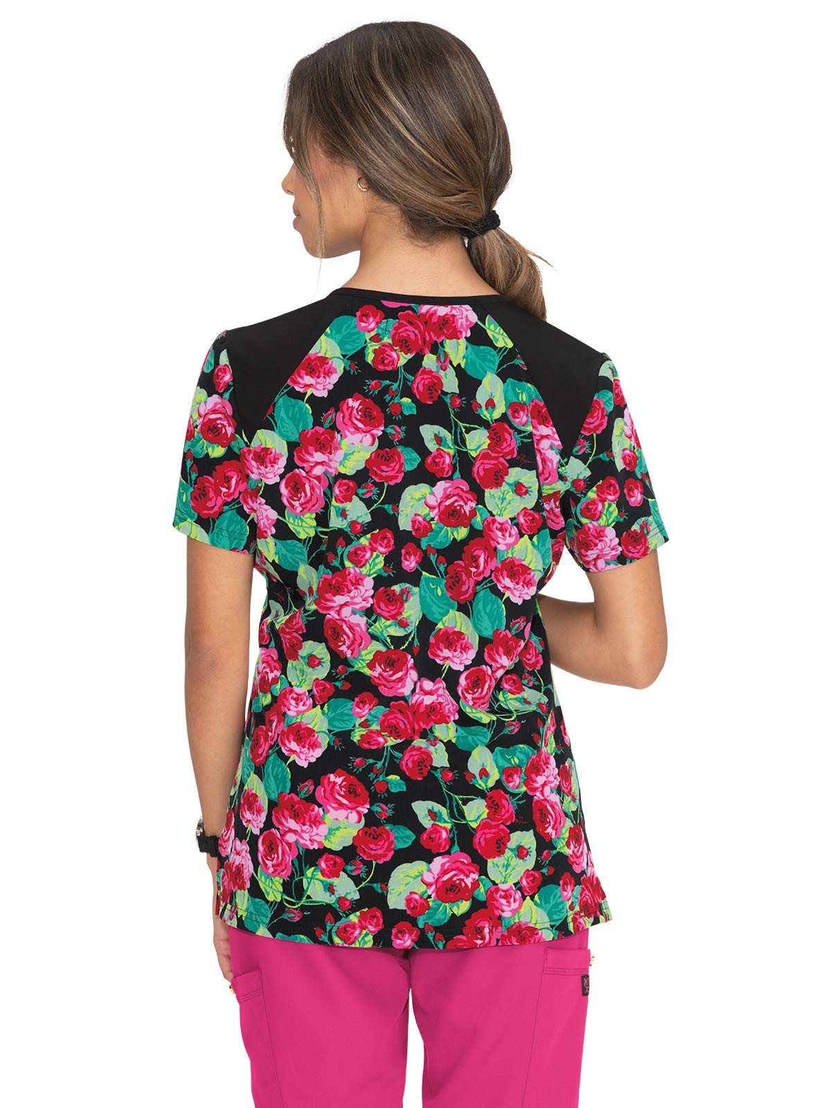 Betsey Johnson KOI B109PR Rose Top for Women - Stylish Floral Blouse for Casual Wear, Date Night & Office Outfits