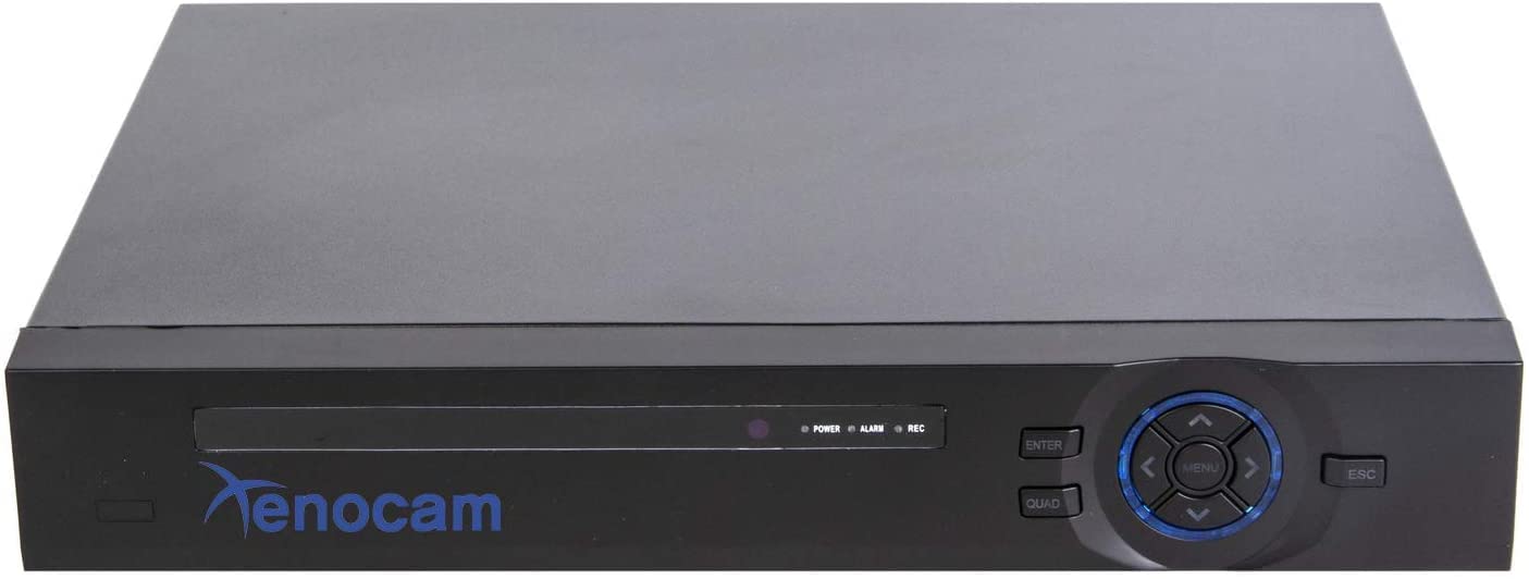 Xenocam 16CH 5-in-1 Hybrid DVR Security System - 1080P NVR/AHD/TVI/CVI/Analog Support, Motion Detection, Standalone CCTV Video Recorder (HDD & Cameras Not Included) - Ideal for Home & Business Surveillance Security