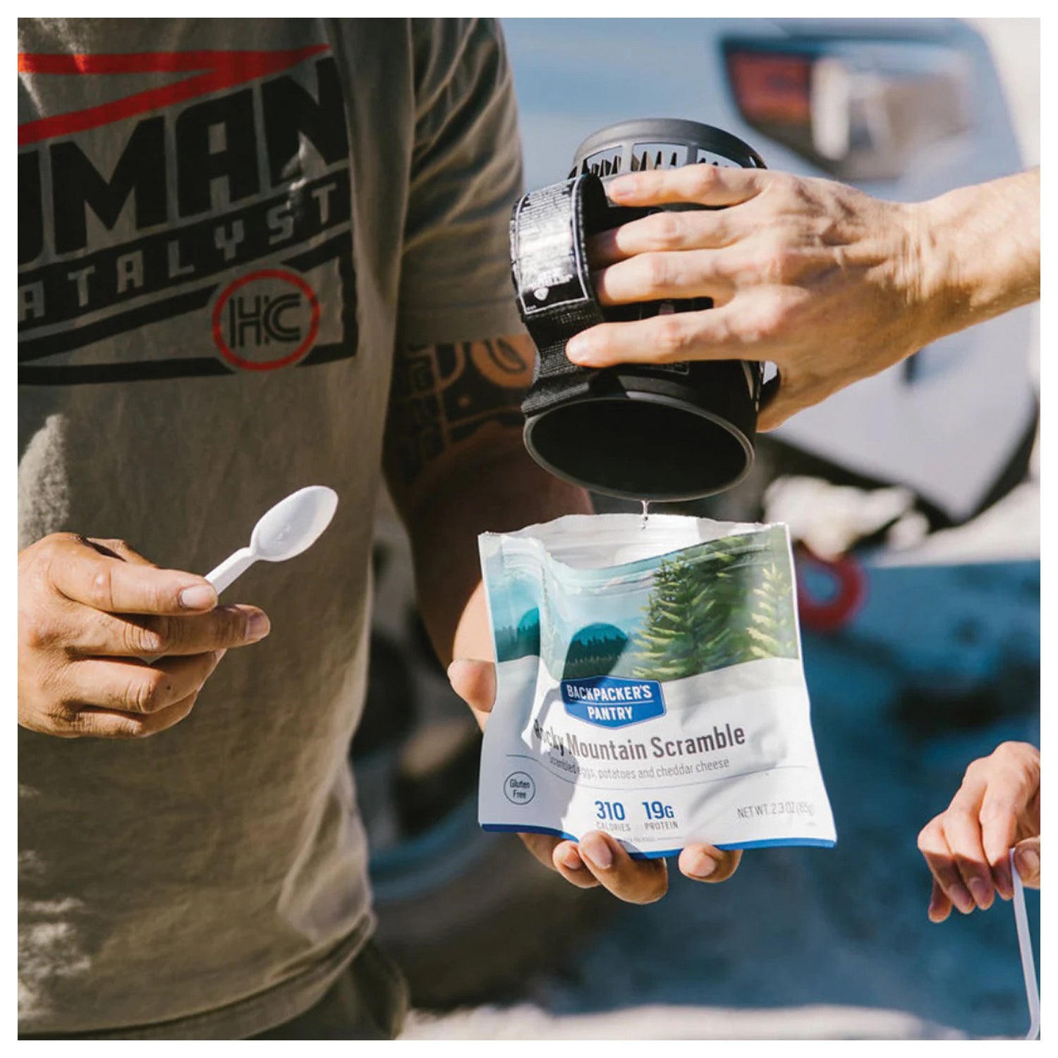 Backpacker's Pantry Rocky Mountain Scrambler - 1 Serving Freeze-Dried Meal (290 Calories, 19g Protein) | Lightweight Camping & Hiking Food for Outdoor Adventures
