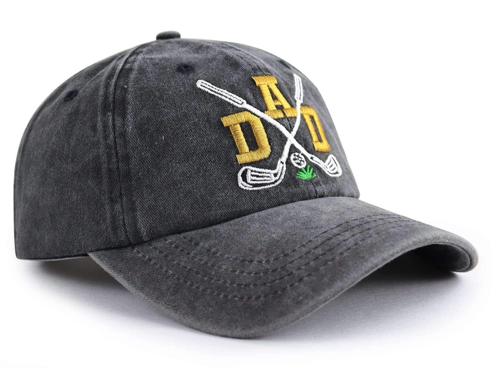 Funny Golf Dad Hats for Men - Adjustable Cotton Embroidered Baseball Cap for Fathers Day, Golf Outings & Casual Wear