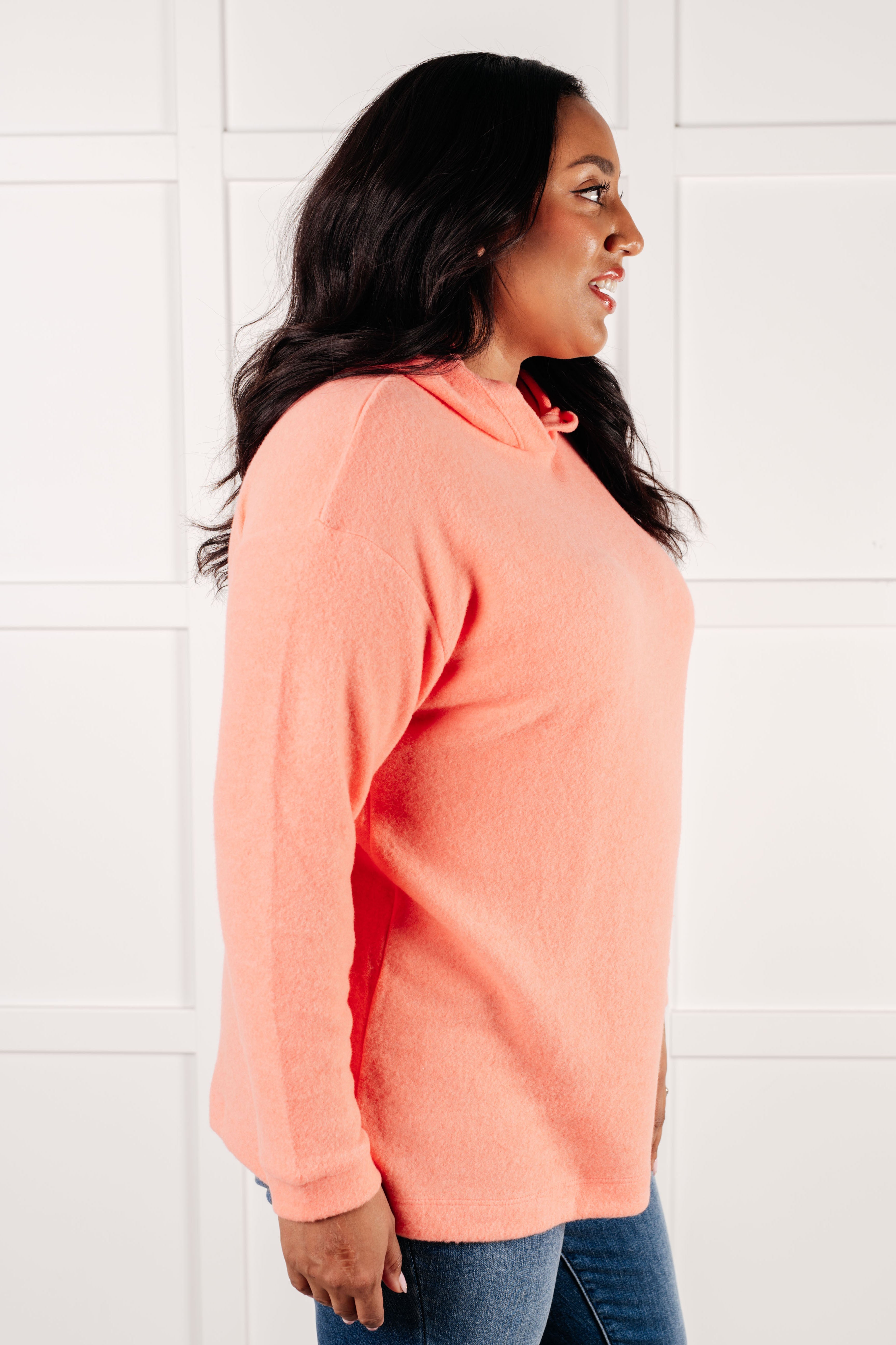 Best Coral Hooded Pullover for Women - Soft & Comfortable Fleece Sweatshirt | Perfect for Casual Wear, Gym, and Outdoor Activities