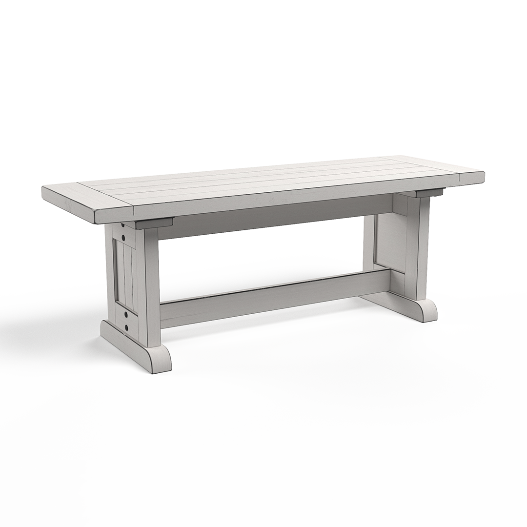 Bayside Nook Table with Benches - Space Saving Kitchen Dining Set for Small Homes & Apartments | Perfect Breakfast Nook, Cozy Corner Seating