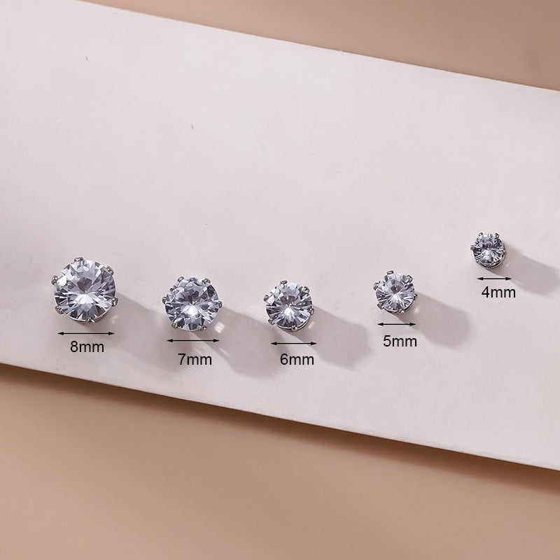 Surgical Steel Magnetic Clip-On Earrings - Silver Wrap Non-Piercing Fake Earrings for Women | Perfect for Sensitive Ears, Costume Jewelry & Everyday Wear