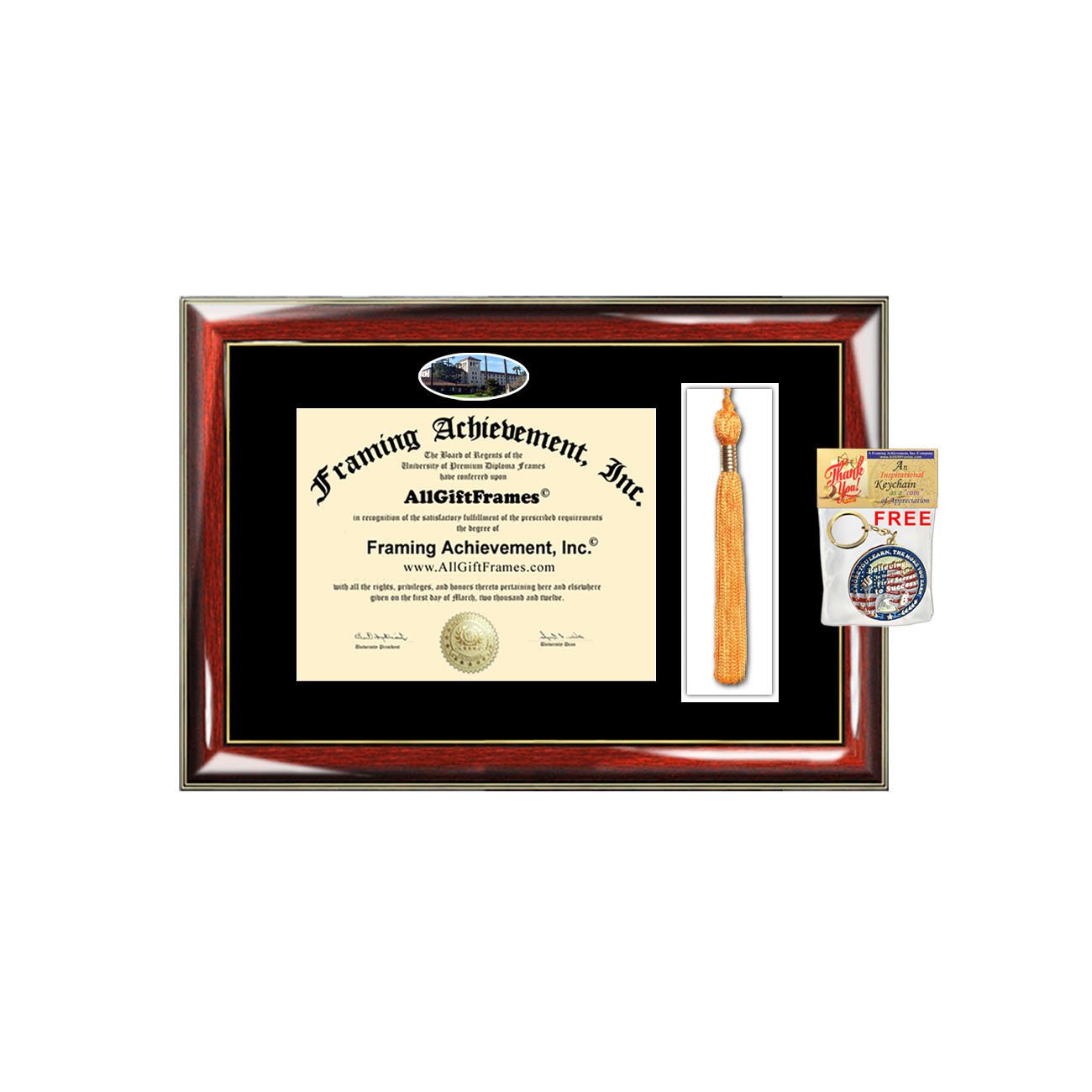 Santa Clara University Law School Graduation Tassel Box & Diploma Frame - SCU Bachelor JD Juris Doctor Certificate Holder - Perfect Gift for Graduates, Wall Display & Campus Memorabilia (Ideal for Office Decor, Alumni Gifts & Graduation Party Favors)