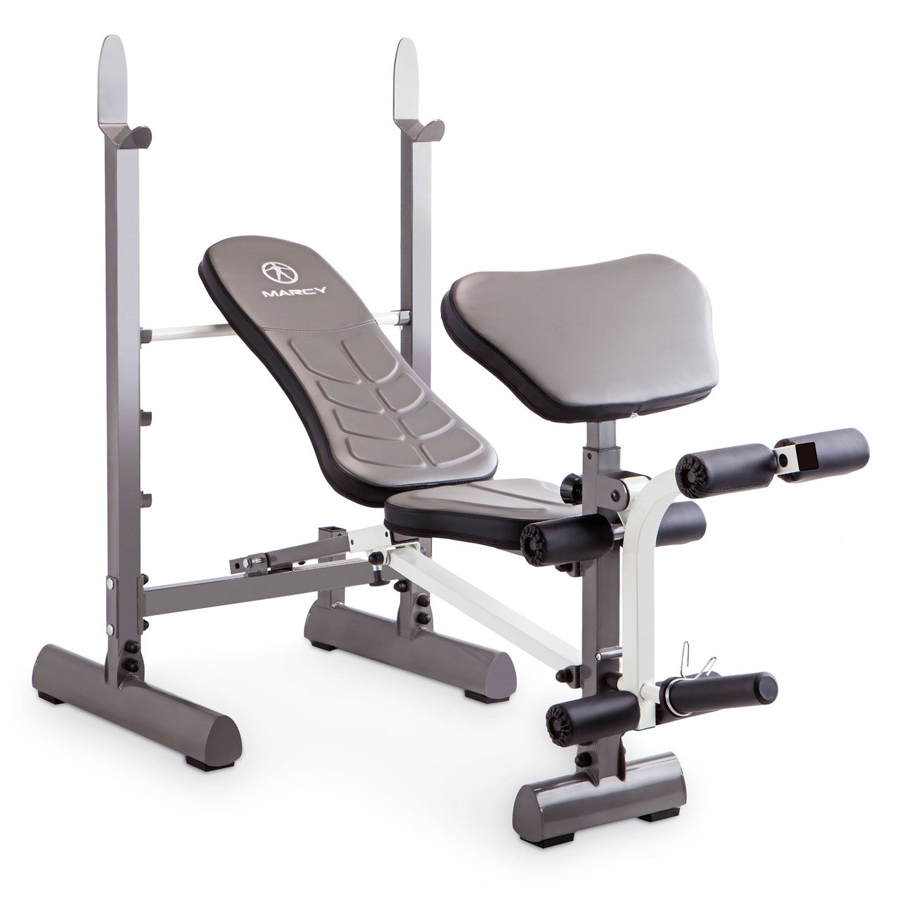 Marcy MWB 20100 Folding Standard Weight Bench - Adjustable Home Gym Equipment for Full Body Workouts | Perfect for Strength Training & Home Fitness