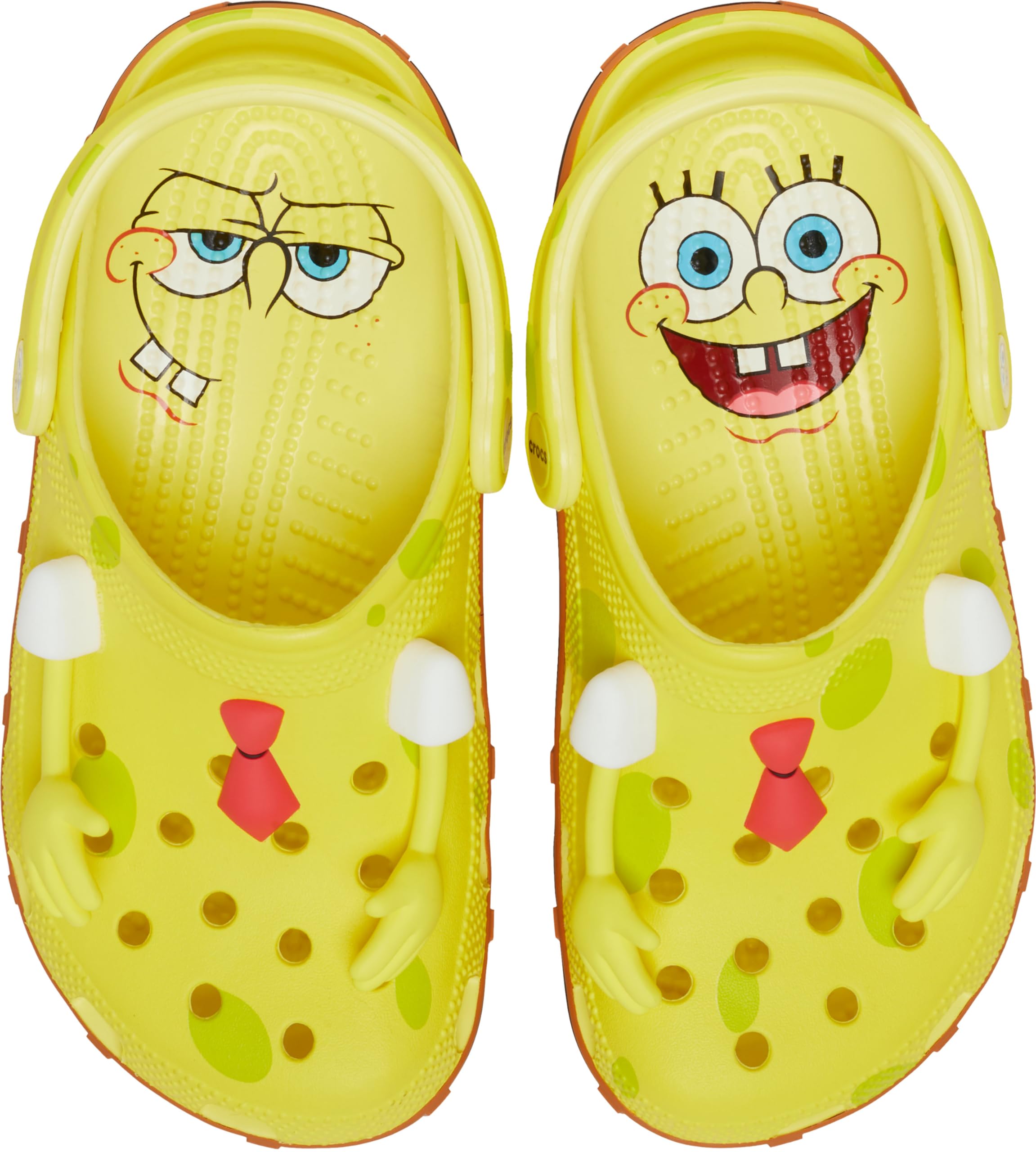 Crocs Unisex-Adult Spongebob Squarepants Classic Clogs - Lightweight Comfortable Slip-On Shoes for Men & Women - Perfect for Beach, Pool, and Casual Wear