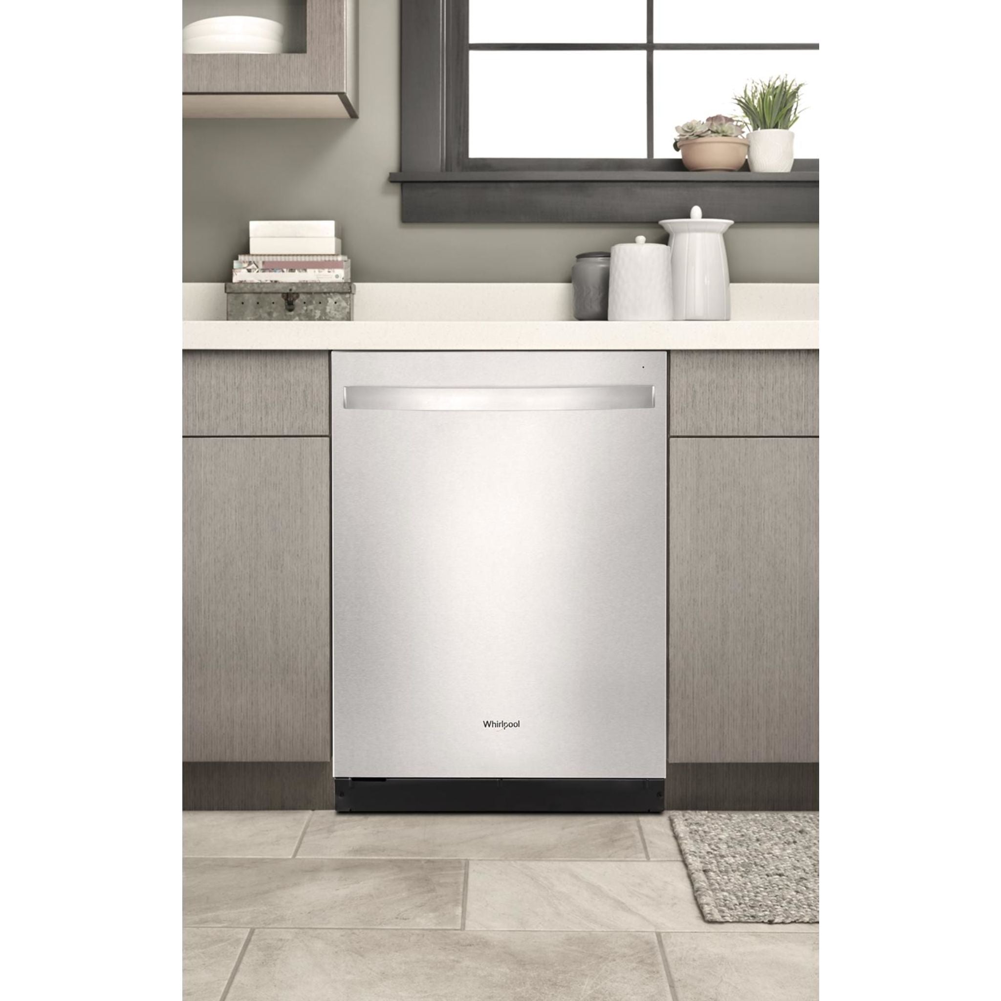 Whirlpool WDT730HAMZ Stainless Steel Built-In Dishwasher - Energy Star Certified, Quiet Operation - Perfect for Modern Kitchens & Large Families