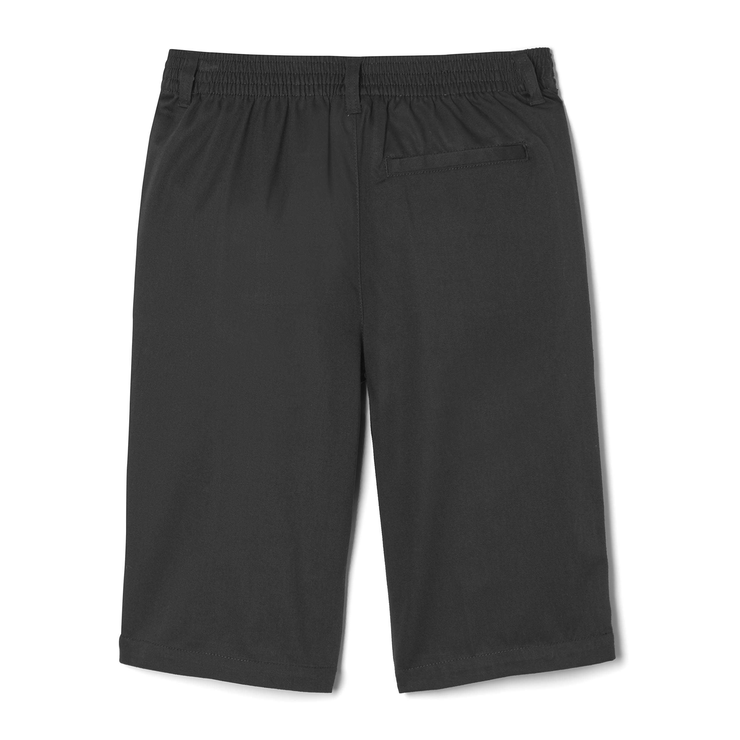 Boys' Husky Pull-On Twill Shorts - French Toast School Uniform Pants for Kids | Comfortable Elastic Waist Casual Wear for School & Play