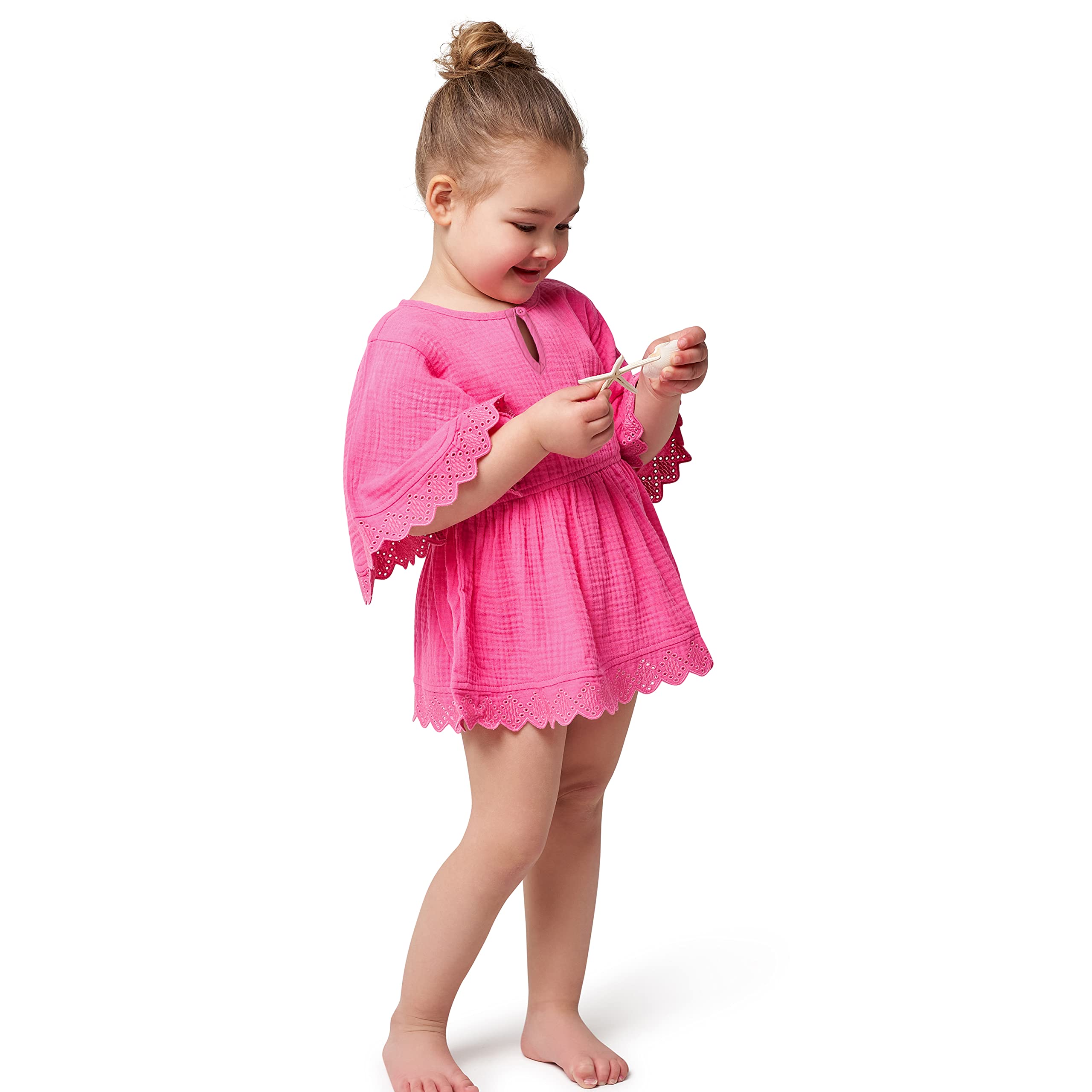 Gerber Baby Girls' Toddler Kaftan Swim Cover Up - Cute Beach Dress for Toddlers - Perfect for Pool, Beach & Summer Outings