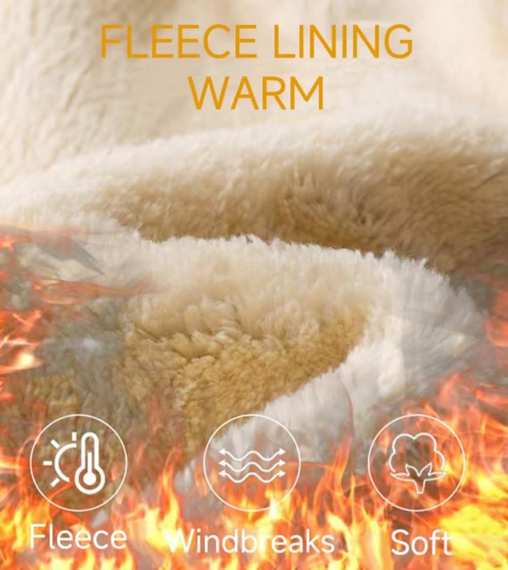 Men's Sherpa Lined Sweatpants - Winter Warm Fleece Pants for Men | Cozy Lounge Pants for Cold Weather, Outdoor Activities & Home Relaxation