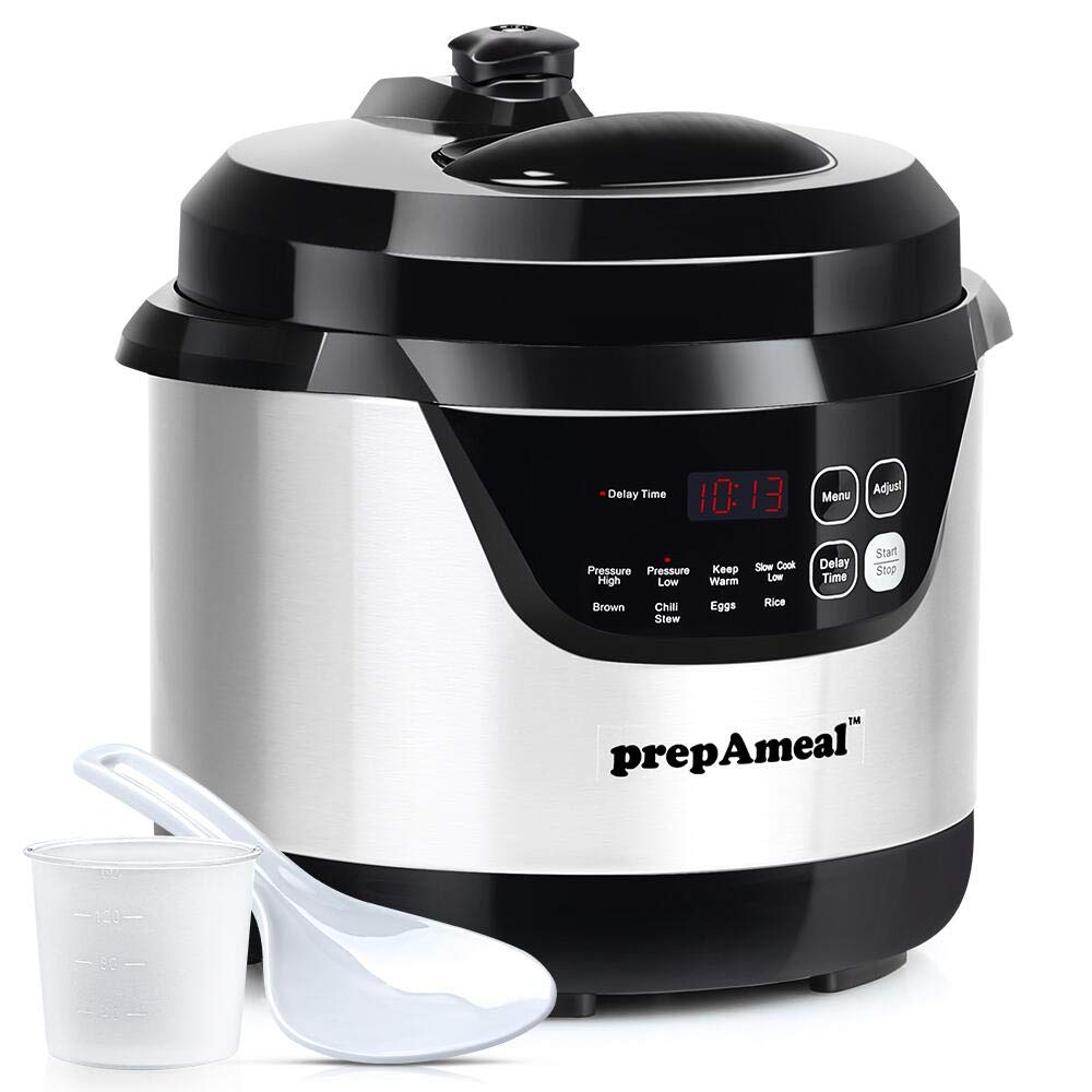 8-in-1 Programmable Electric Pressure Cooker 3 Quart - Multi-Function Instant Pot with Slow Cook, Rice Cooker, Steamer, Sauté, Browning & Warmer | Perfect for Meal Prep, Family Dinners & Healthy Cooking