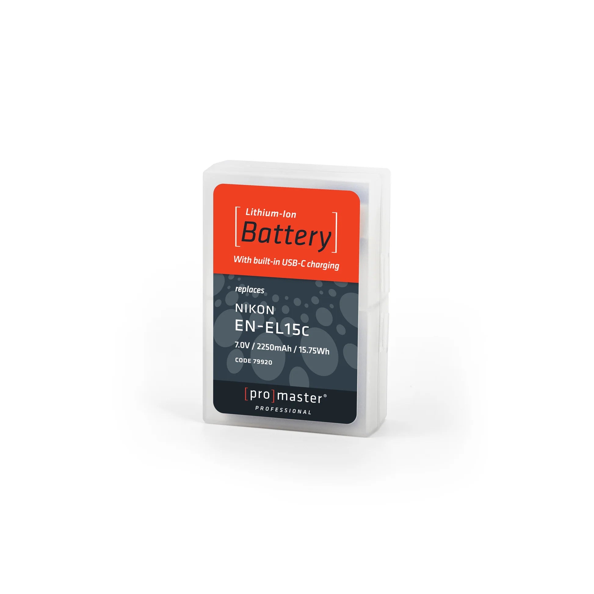 Nikon EN-EL15C Rechargeable Battery with USB-C Charging (7.0V 2250mAh) - Compatible with Nikon Z6 III, Z7 II, Z5 & More - Perfect for Travel Photography & Professional Shooting