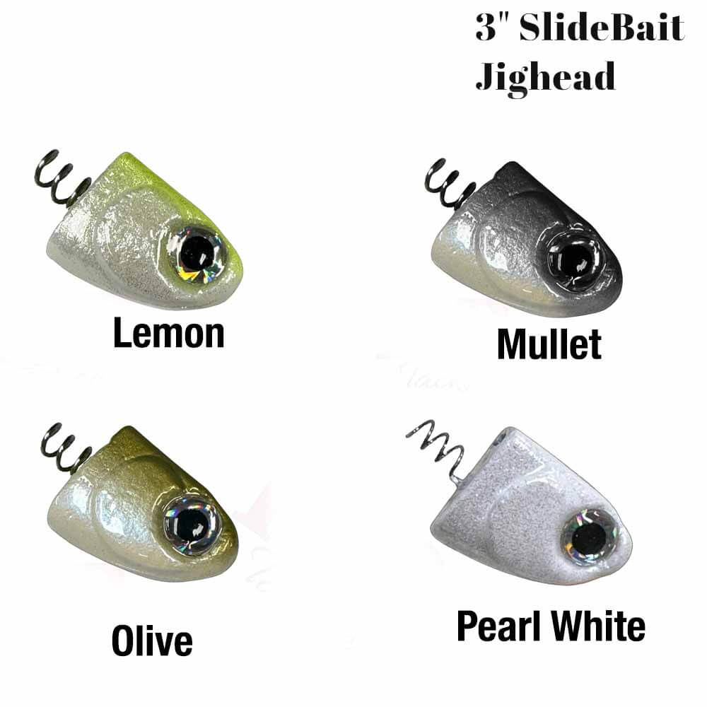 R&R 3 SlideBait Jig Head - Premium Fishing Lures for Bass, Walleye & Trout - Perfect for Freshwater & Saltwater Fishing
