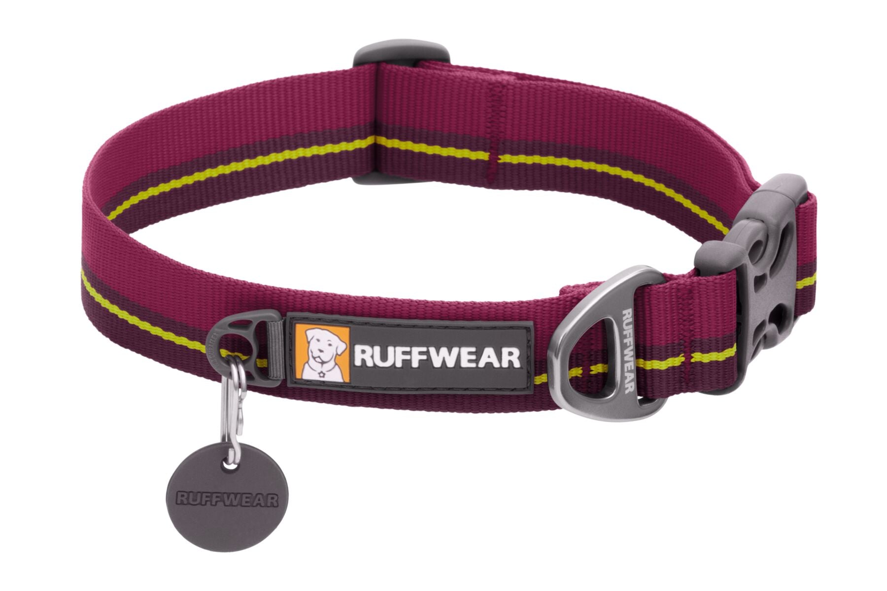 Ruffwear Flat Out Dog Collar - Adjustable, Reflective & Durable Pet Collar for Medium & Large Dogs - Perfect for Hiking, Running & Outdoor Adventures