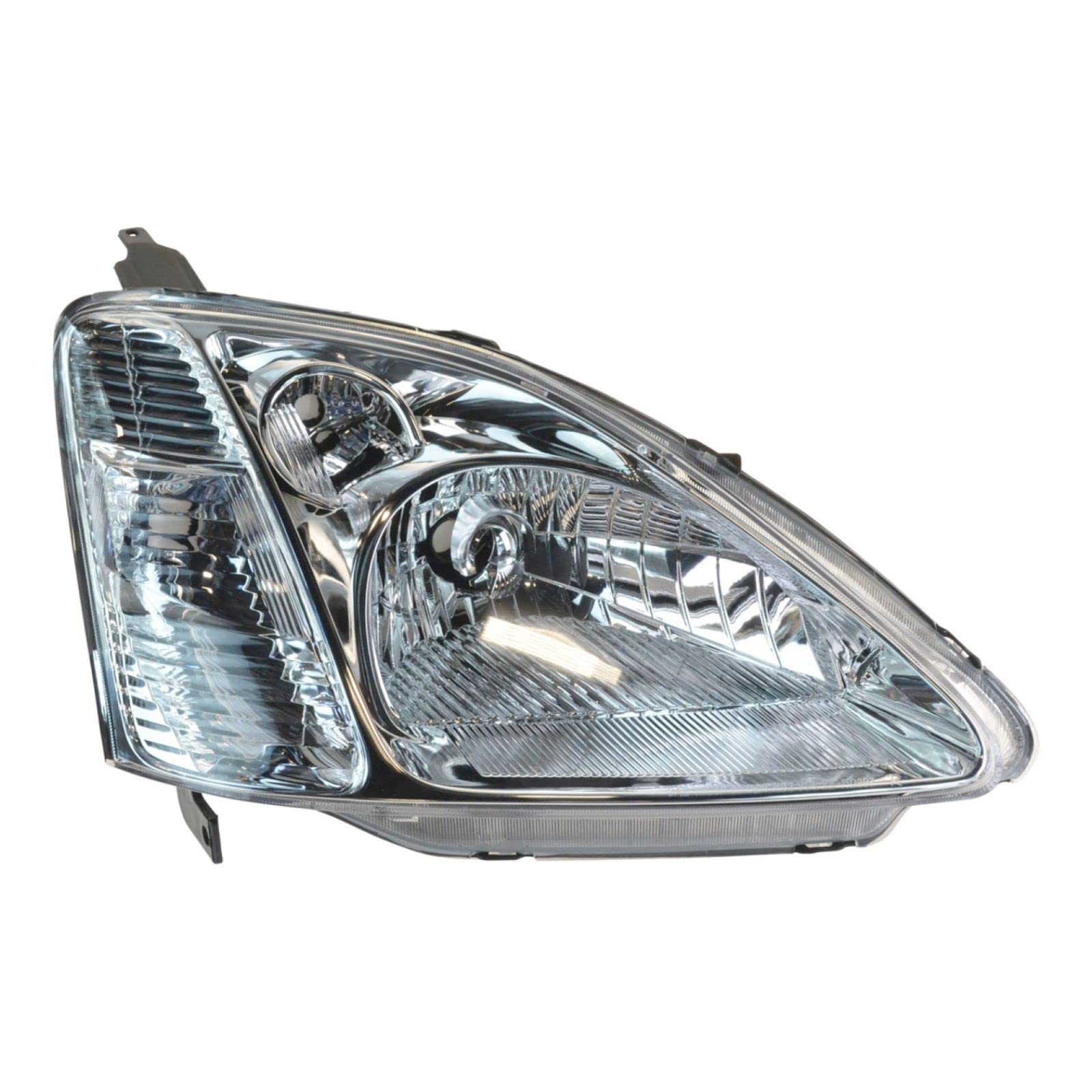2002-2003 Honda Civic Headlight Assembly Set - Driver & Passenger Side Replacement (HO2518103 HO2519103) | Perfect for Night Driving & Foggy Conditions