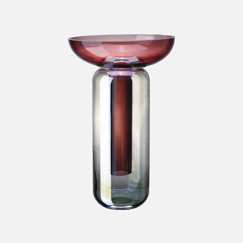 Modern Minimalist Glass Vase - Elegant Home Decor for Centerpieces, Wedding Flowers & Tabletop Arrangements