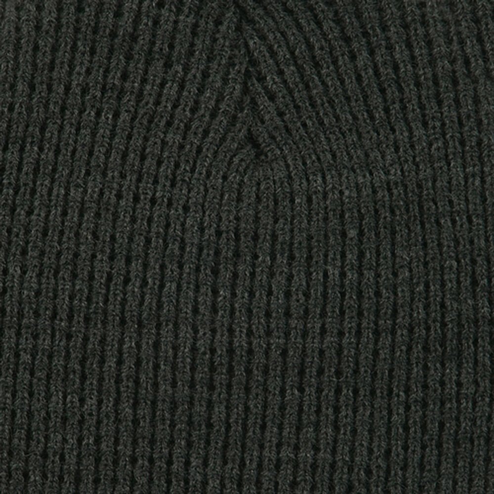 Artex Big Stretch Waffle Stitch Short Beanie for Men & Women - Soft Winter Hat in Charcoal Gray - Perfect for Skiing, Hiking and Cold Weather Activities