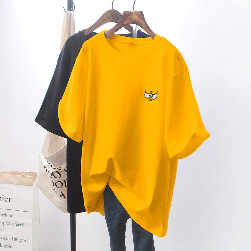 Chic White Loose Short Sleeve T-Shirt for Women - Trendy Casual Top for Summer, Streetwear & Everyday Outfits