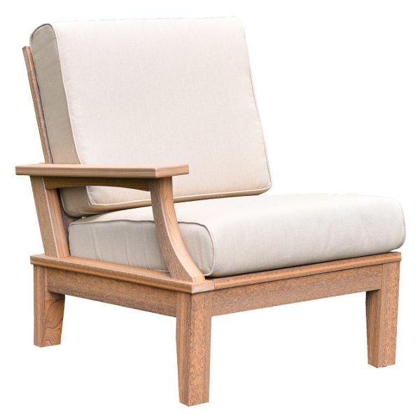 Granville Deep Seating Sectional Right Arm Chair with Cushions - Modern Outdoor Patio Furniture for Backyard, Poolside & Garden Relaxation