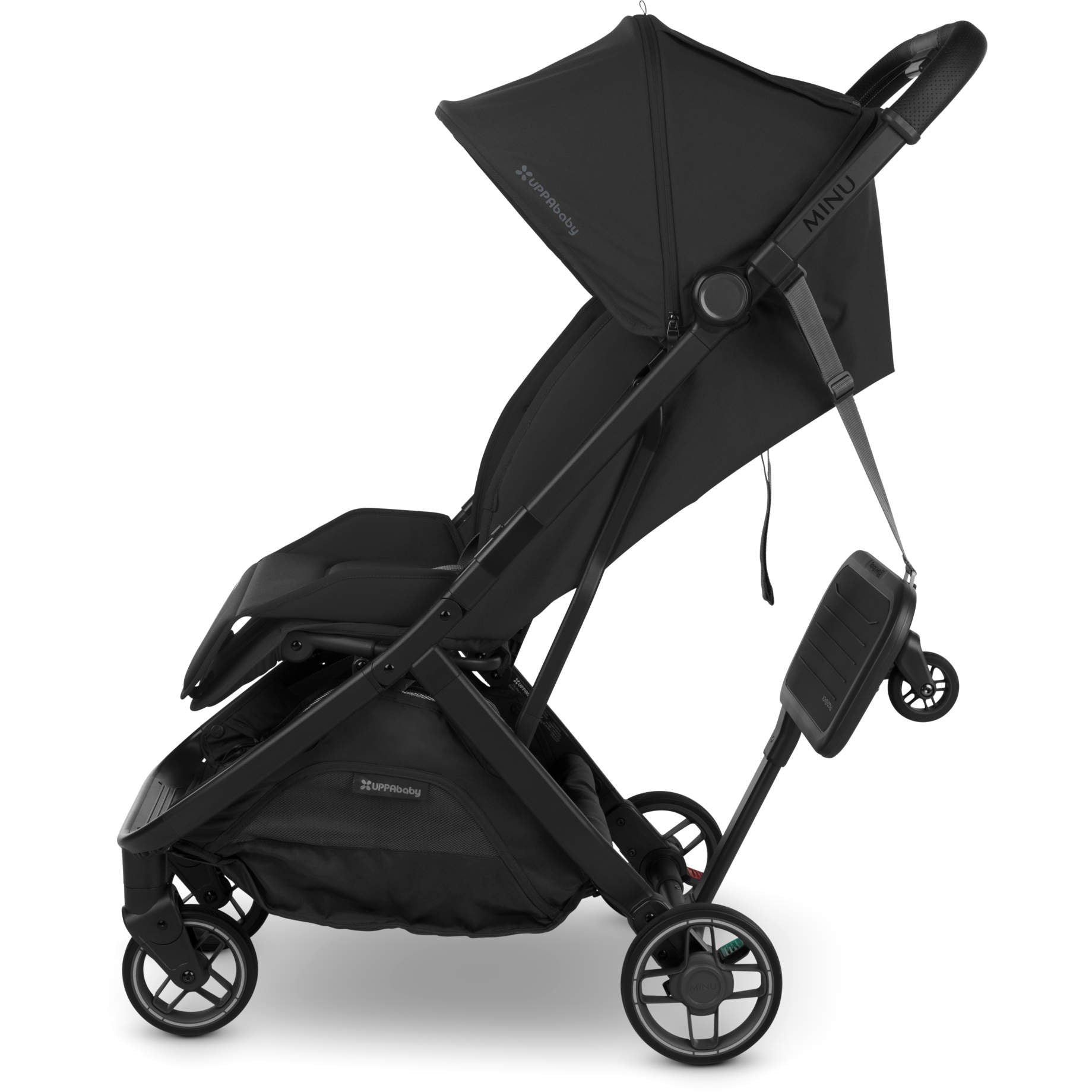 UPPAbaby Minu V3 Lightweight Stroller with Piggyback Board - Compact Travel Stroller for Toddlers & Infants | Perfect for City Walks, Travel & Shopping