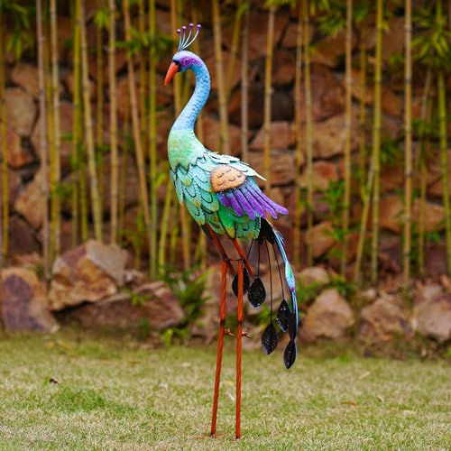 Blue Metal Peacock