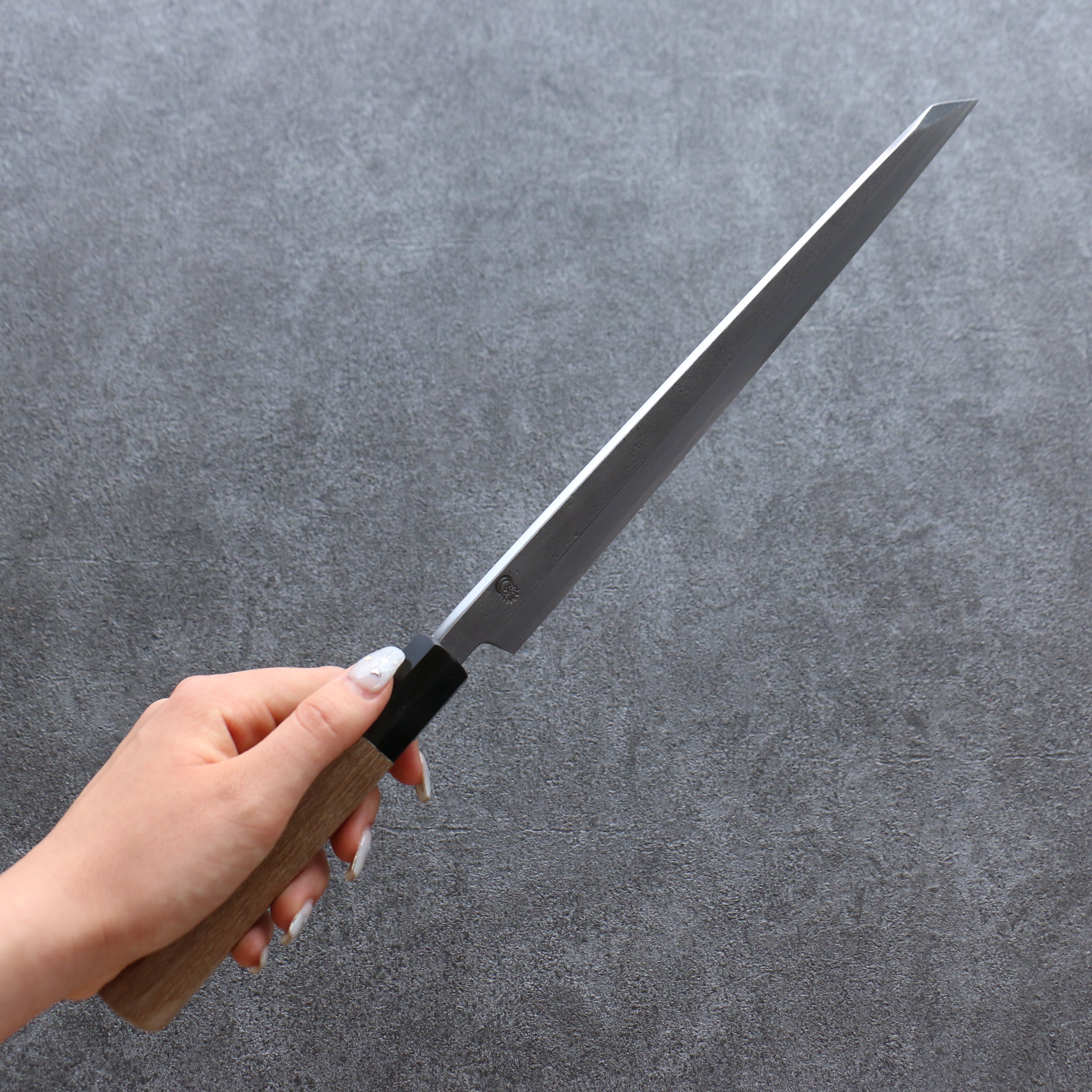 Premium Kikuzuki White Steel No.2 Nashiji Kiritsuke Yanagiba 270mm Japanese Chef Knife with Magnolia Wood Handle - Perfect for Sushi, Sashimi & Precision Cutting