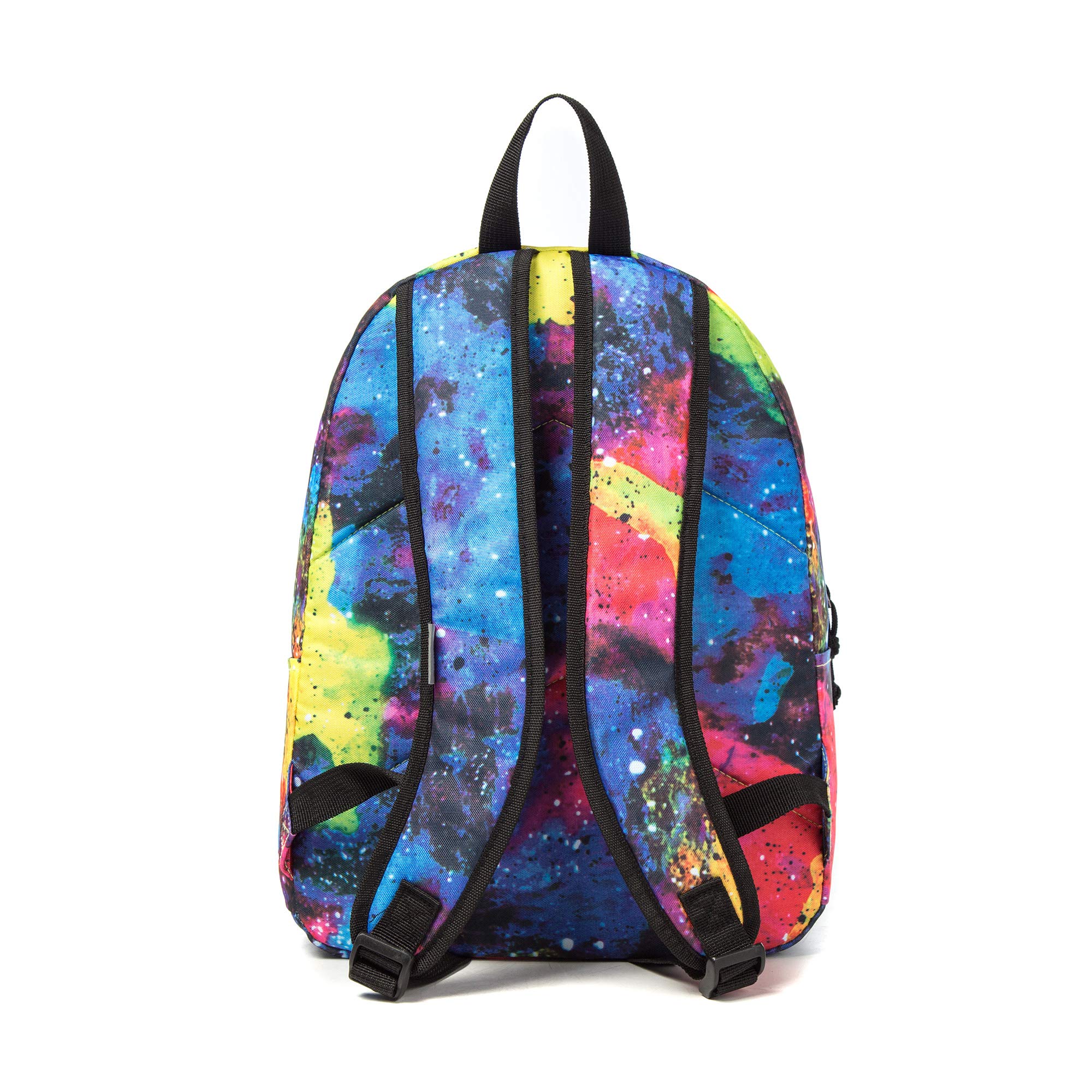 Printed Backpack with Simple Pattern - Classic Travel Daypack for Laptop & Tablet (Red, Blue, Rainbow) - Perfect for School, Work & Outdoor Adventures