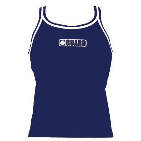 Dolfin Solid Tankini Top with Guard Logo - Women's Swimwear for Beach, Pool & Summer Activities