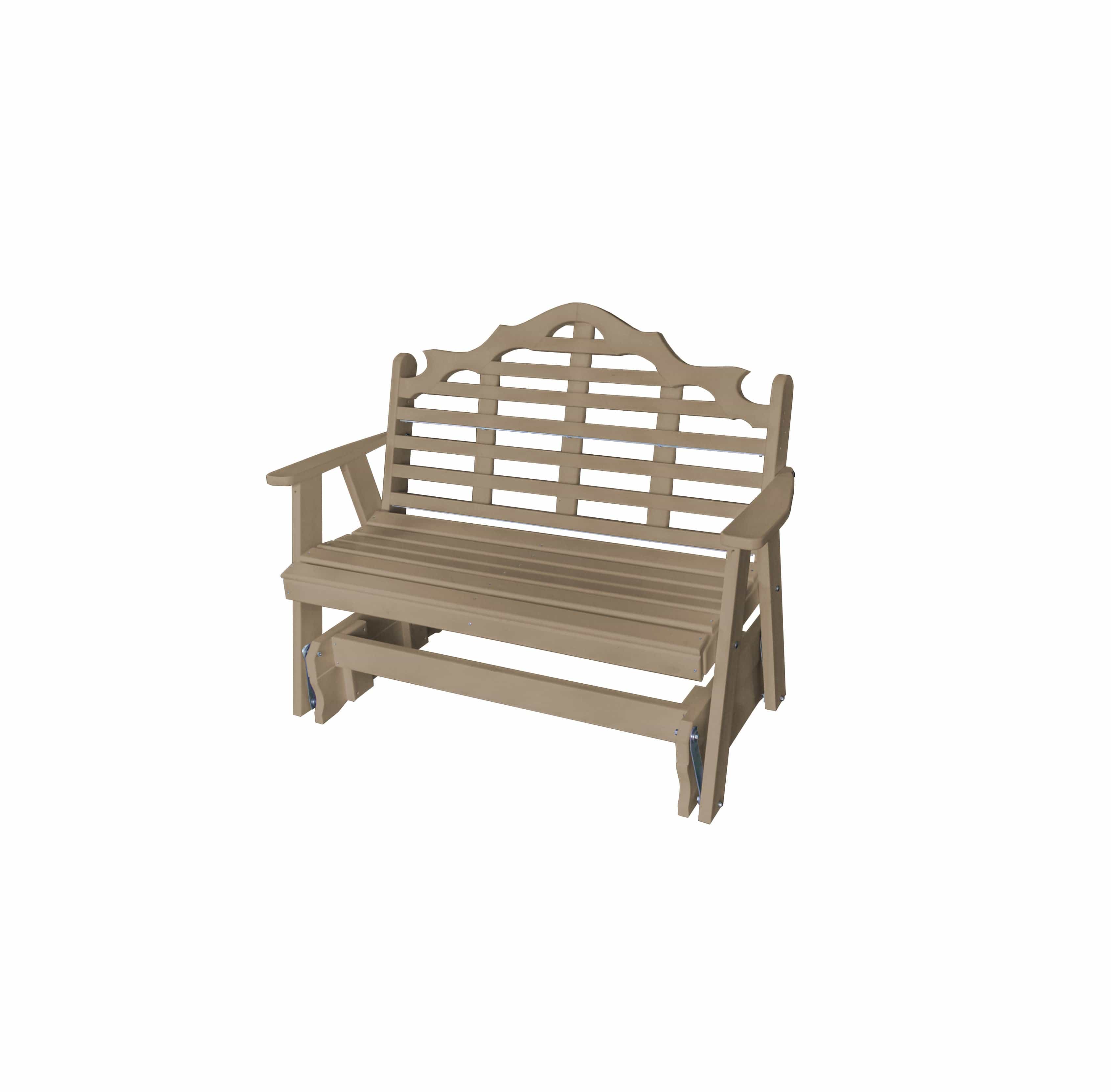 Keystone Amish Co. Milan Poly Composite Porch Glider - Durable Outdoor Swing for Patio, Garden & Backyard Relaxation