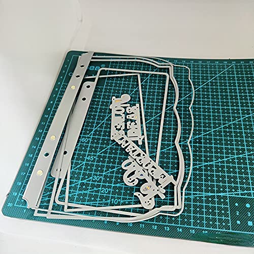 RLJLIVES Planner Metal Cutting Dies Set - DIY Scrapbooking, Card Making, Paper Craft Stencils for Handmade Albums & Handbooks - Perfect for Wedding Invitations, Greeting Cards, and Memory Book Decorations