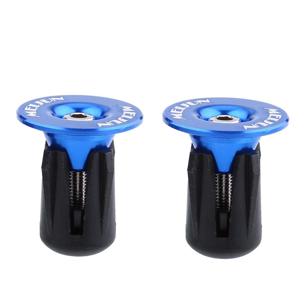 Tbest 2-Pack Colorful Aluminum Bike Handlebar End Plugs - Durable Bar Grips & End Caps for Mountain & Road Bikes (MTB Accessories) - Perfect for Cycling Safety & Bike Customization
