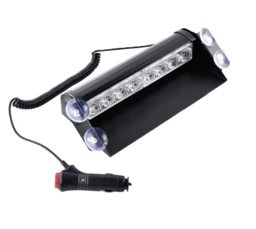 ASPL 64LED Emergency Mini Strobe Light Bar with Magnet Base - 12-24V Amber/White Roof Mount Warning Light for Snow Plows, Trucks, Construction Vehicles | Weatherproof LED Beacon for Road Safety & Work Zone Visibility