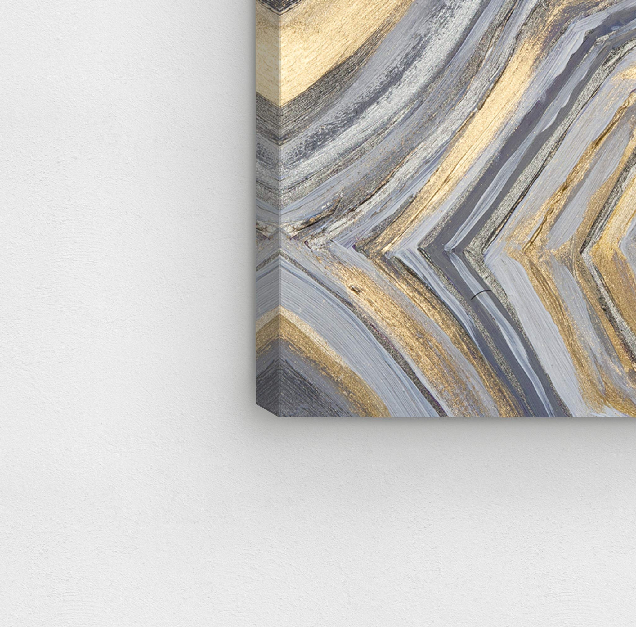 Abstract Wall Art Canvas Print 'Agate Lines' - 45