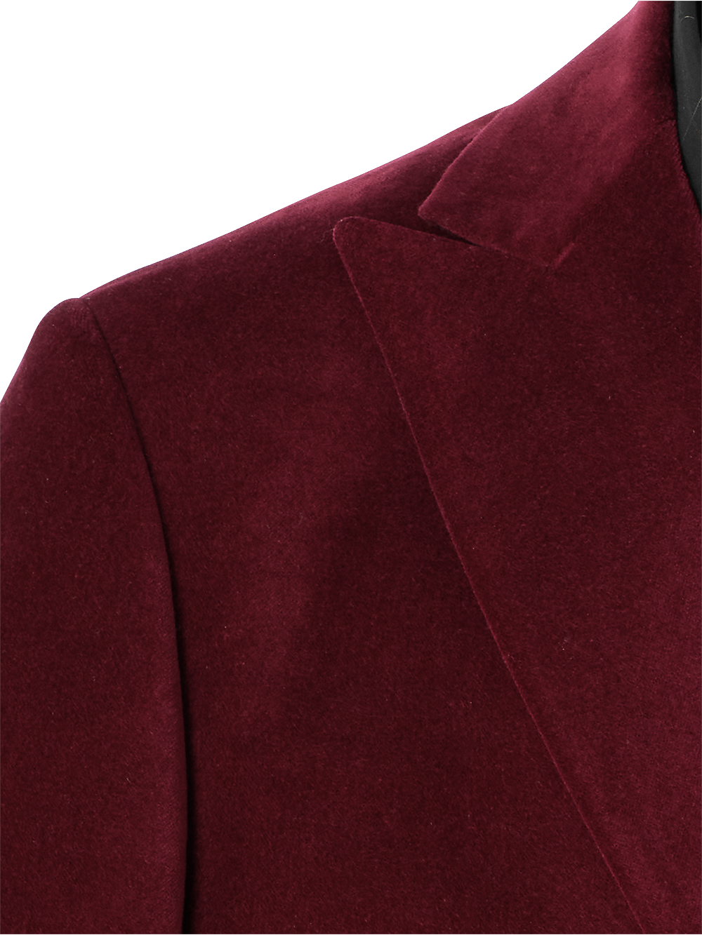 Luxury Velvet Double Breasted Peak Lapel Blazer Jacket for Men - Burgundy Wine Color - Perfect for Weddings, Parties & Formal Events